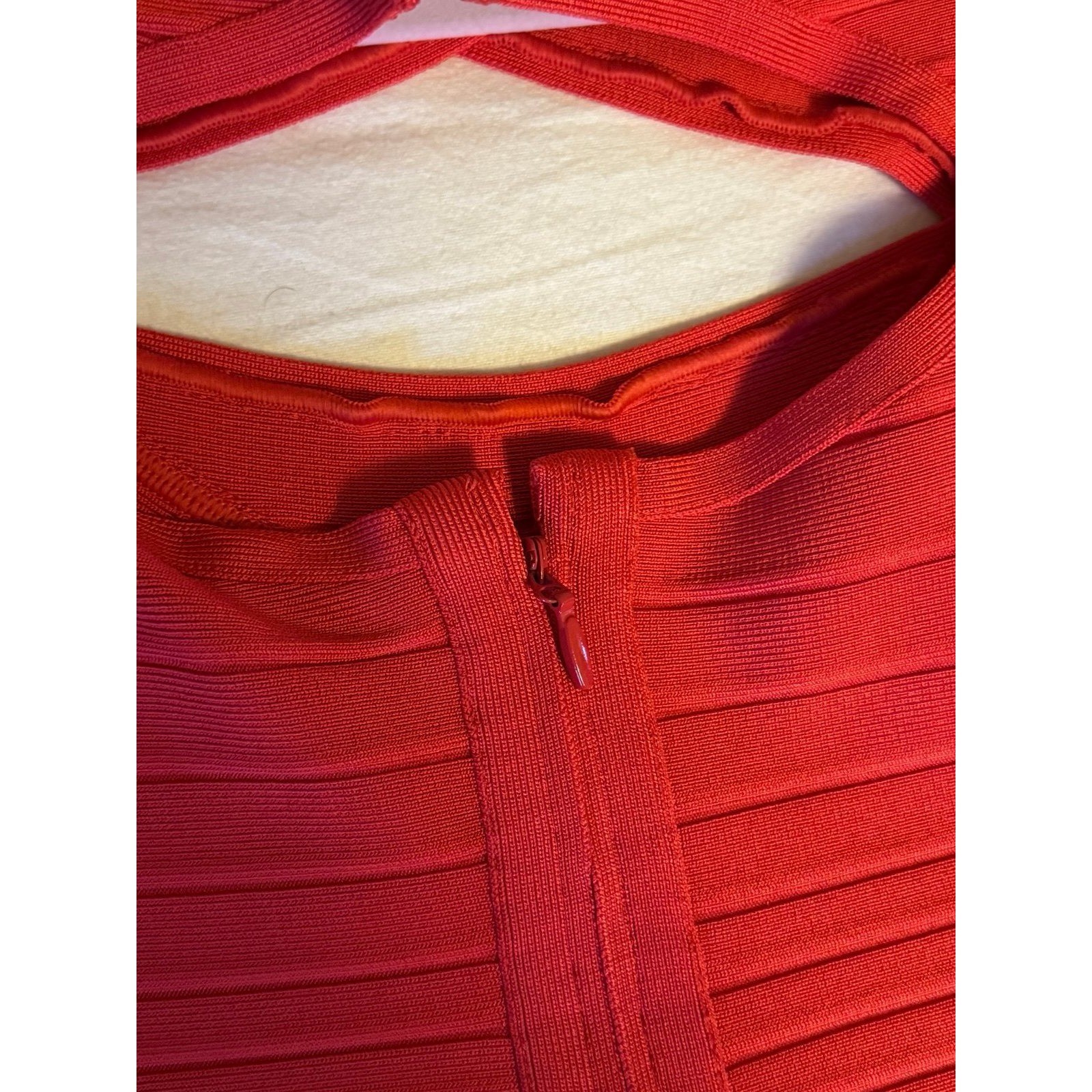 Y2K Herve Leger Red Body-Con Vintage Bandage Dress Size XS New With Tags