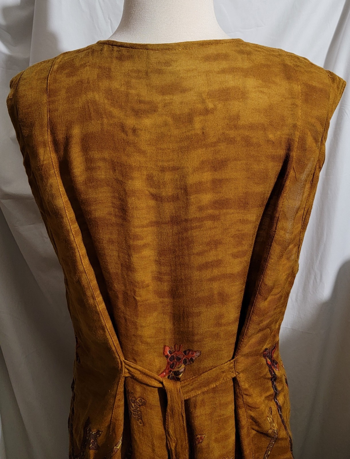 BLACK MAGIC BOHO STYLE 2 PC WOMEN XL TOP /MATCHING SKIRT/BROWN & PRETTY GIRAFFES