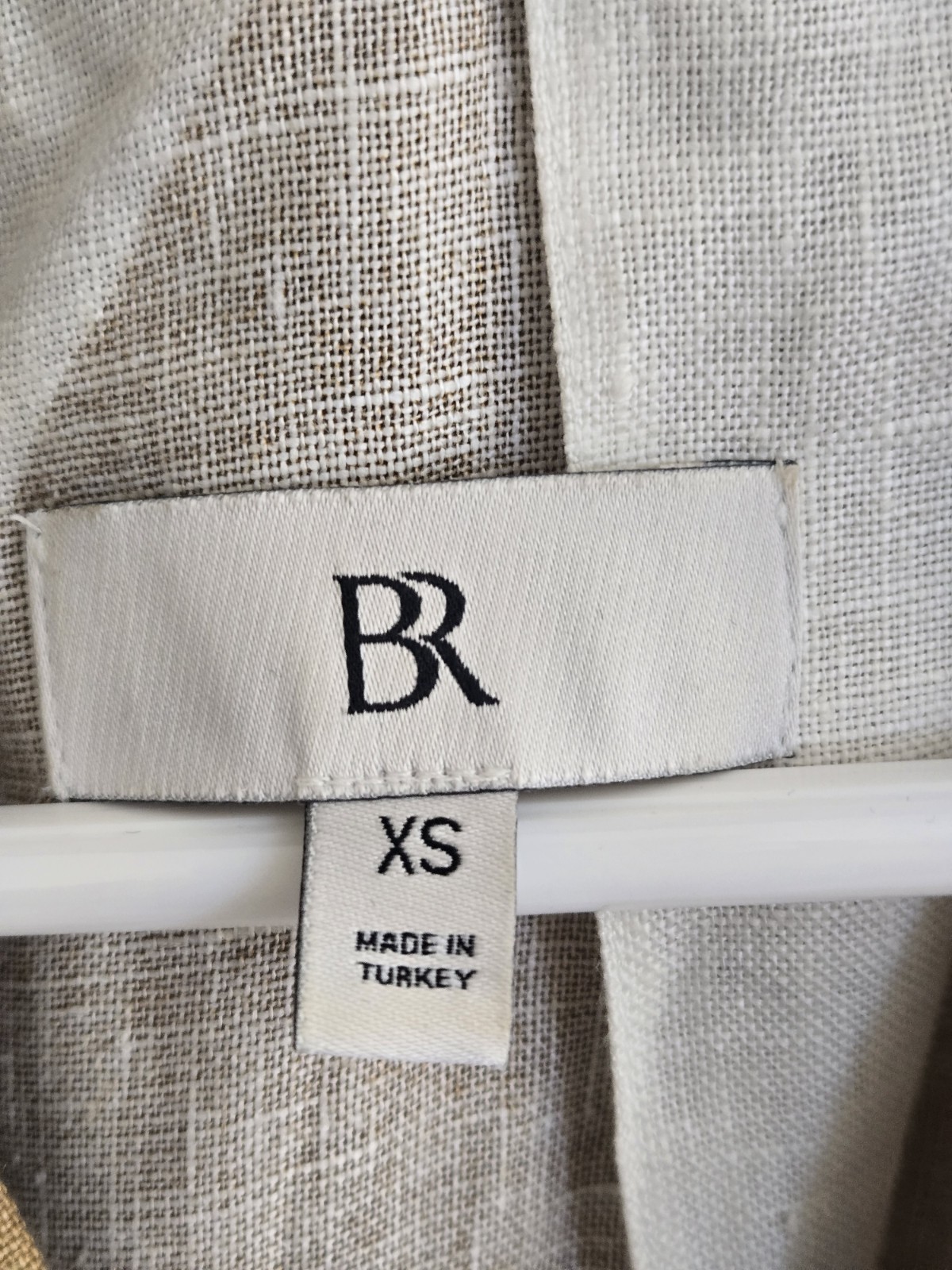Banana Republic Monogram V Neck A Line Linen Midi Dress Summer XS NWOT Chic