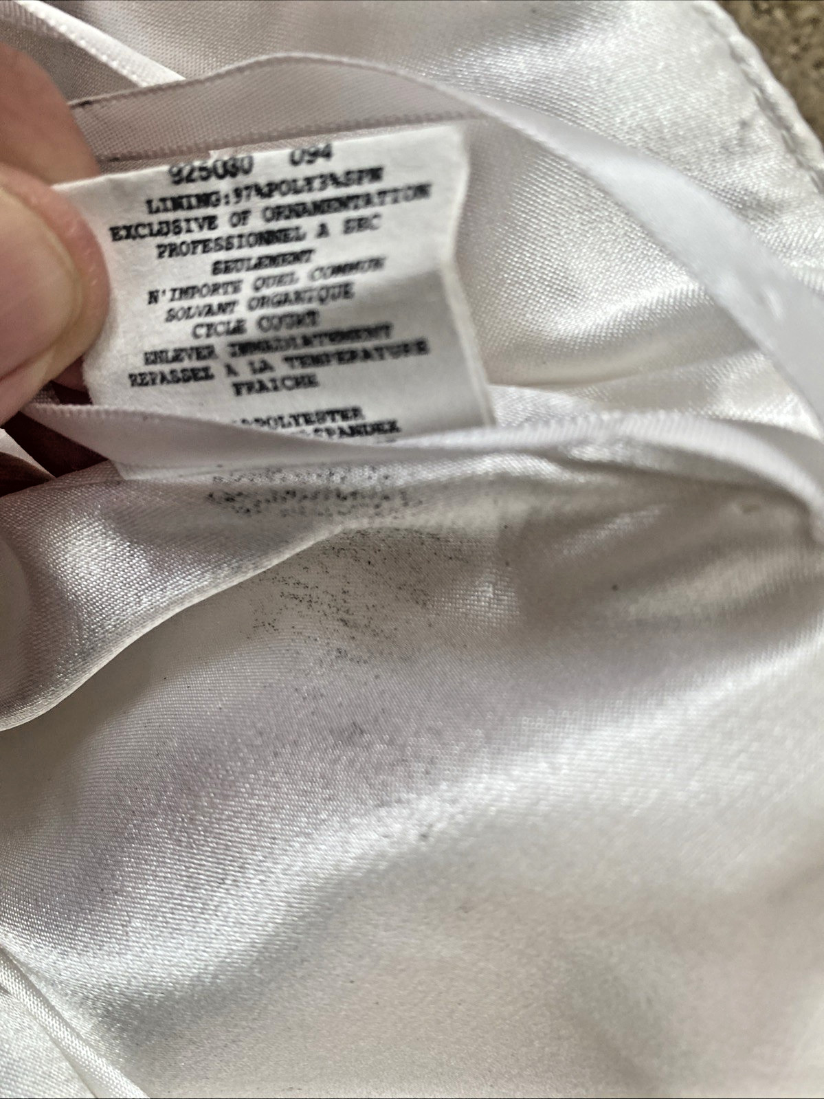 VTG 80s 90s Jessica McClintock White Prom HOCO Dress Bubble Hem Sz 10