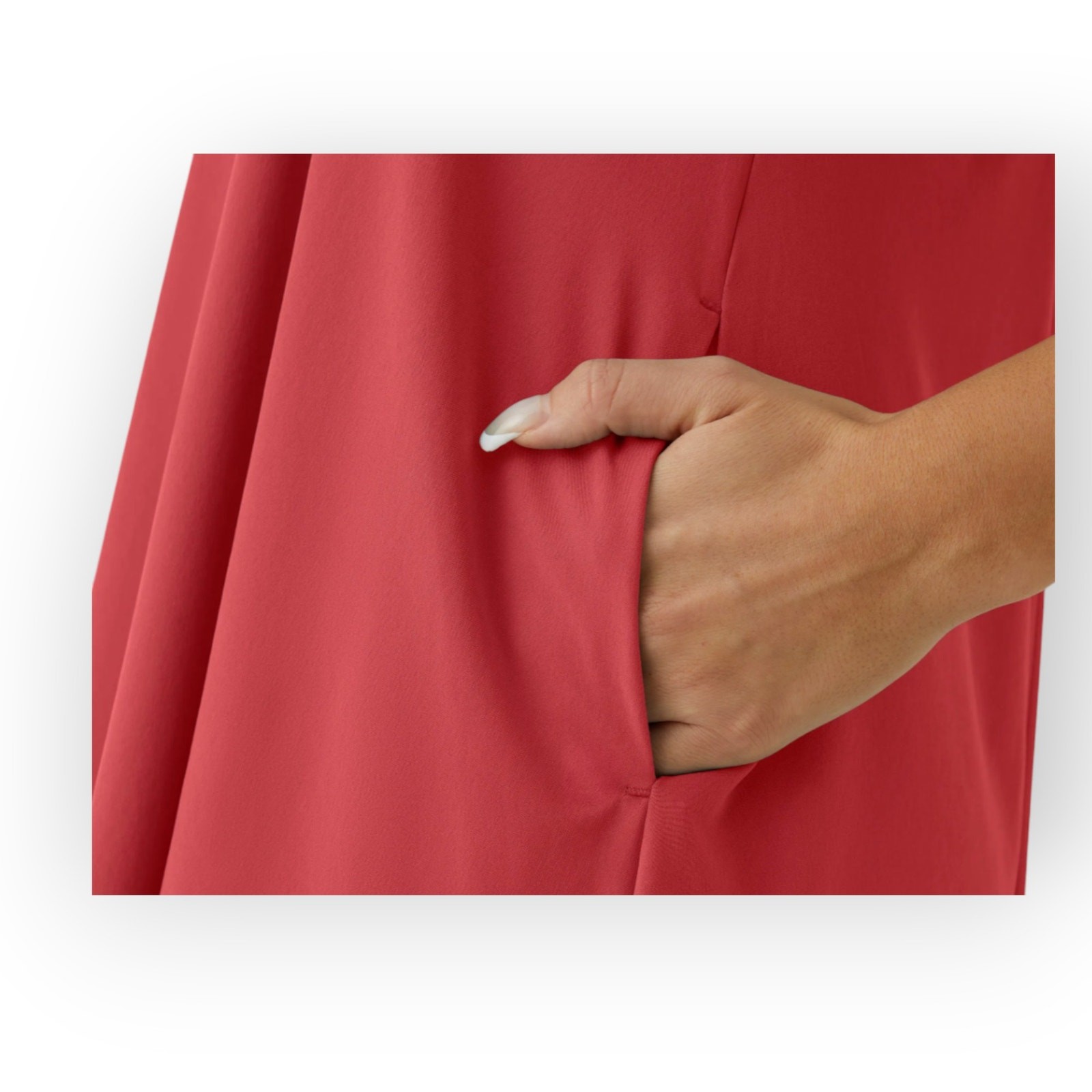 Halara Breezeful High Low Dress Racerback Side Pocket Red Size L – Flowy Casual