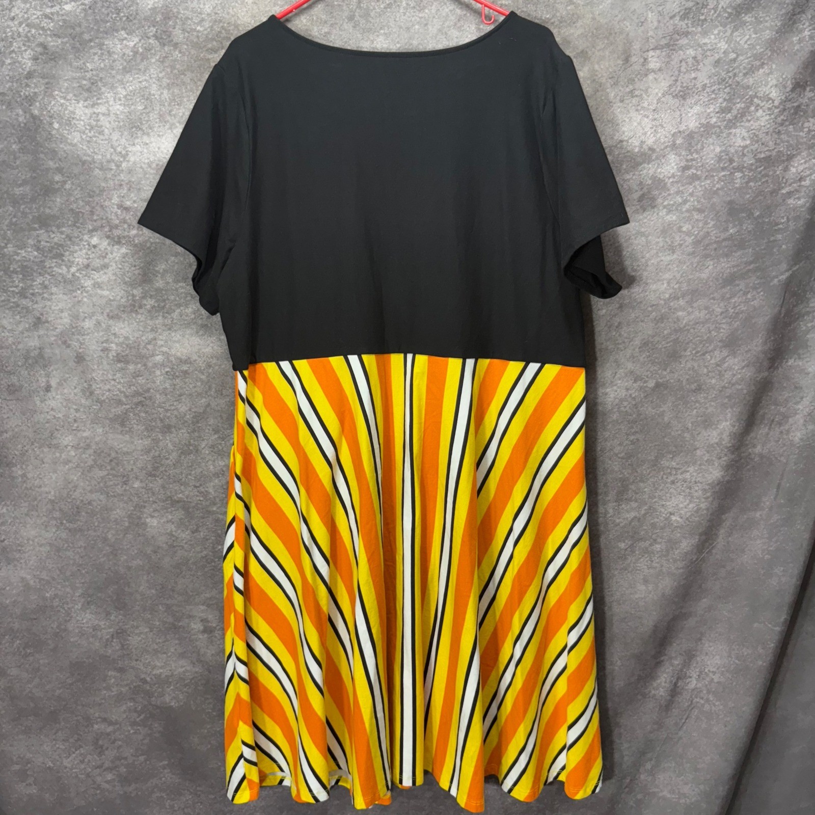 Torrid Disney Mickey Mouse Halloween Mini Foxy Dress Size 3X Pumpkin Striped