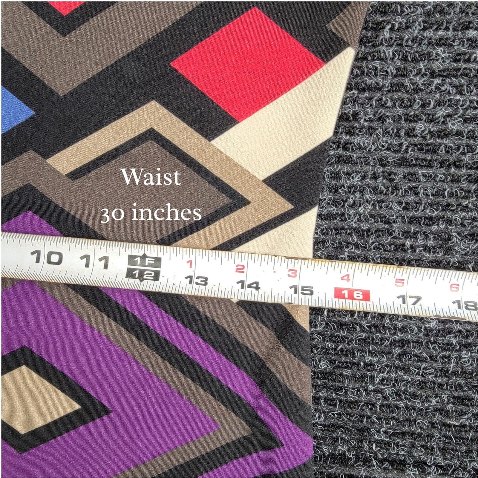 MTC Collection Women’s Medium Dress 70s Retro Geometric Colorblock Aztec Print