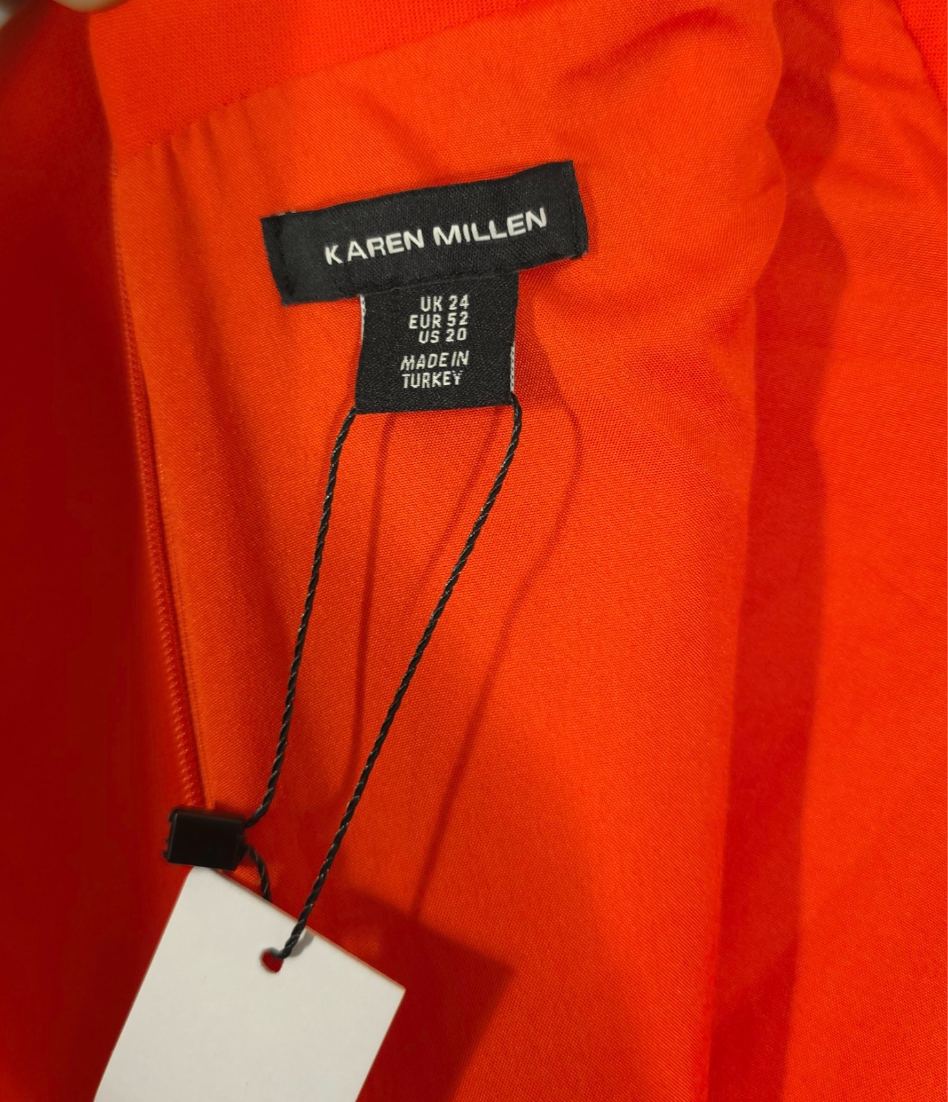 Karen Millen Plus Size Compact Stretch Caped Cap-Sleeved Neck Tie Dress US20
