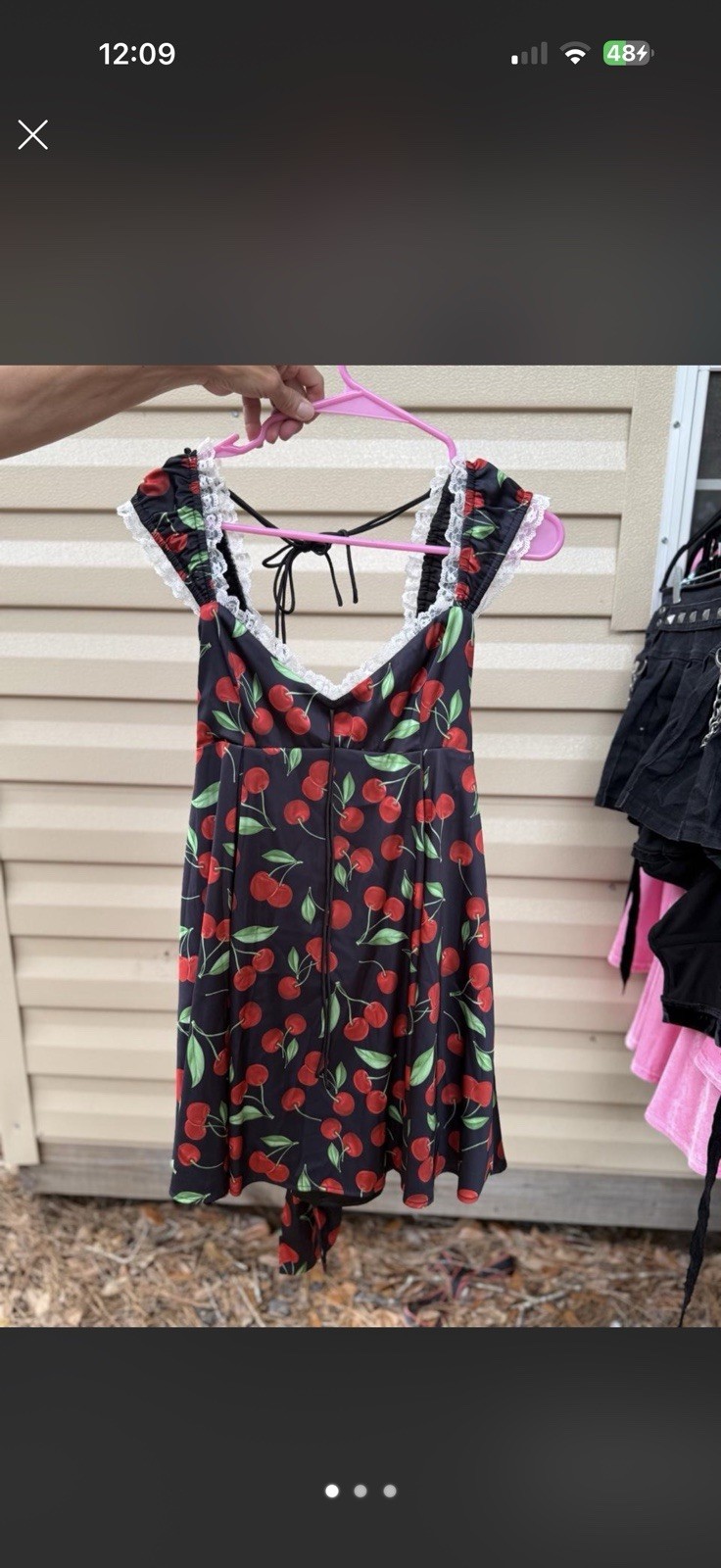 For Love And Lemons Cherry Slip Dress