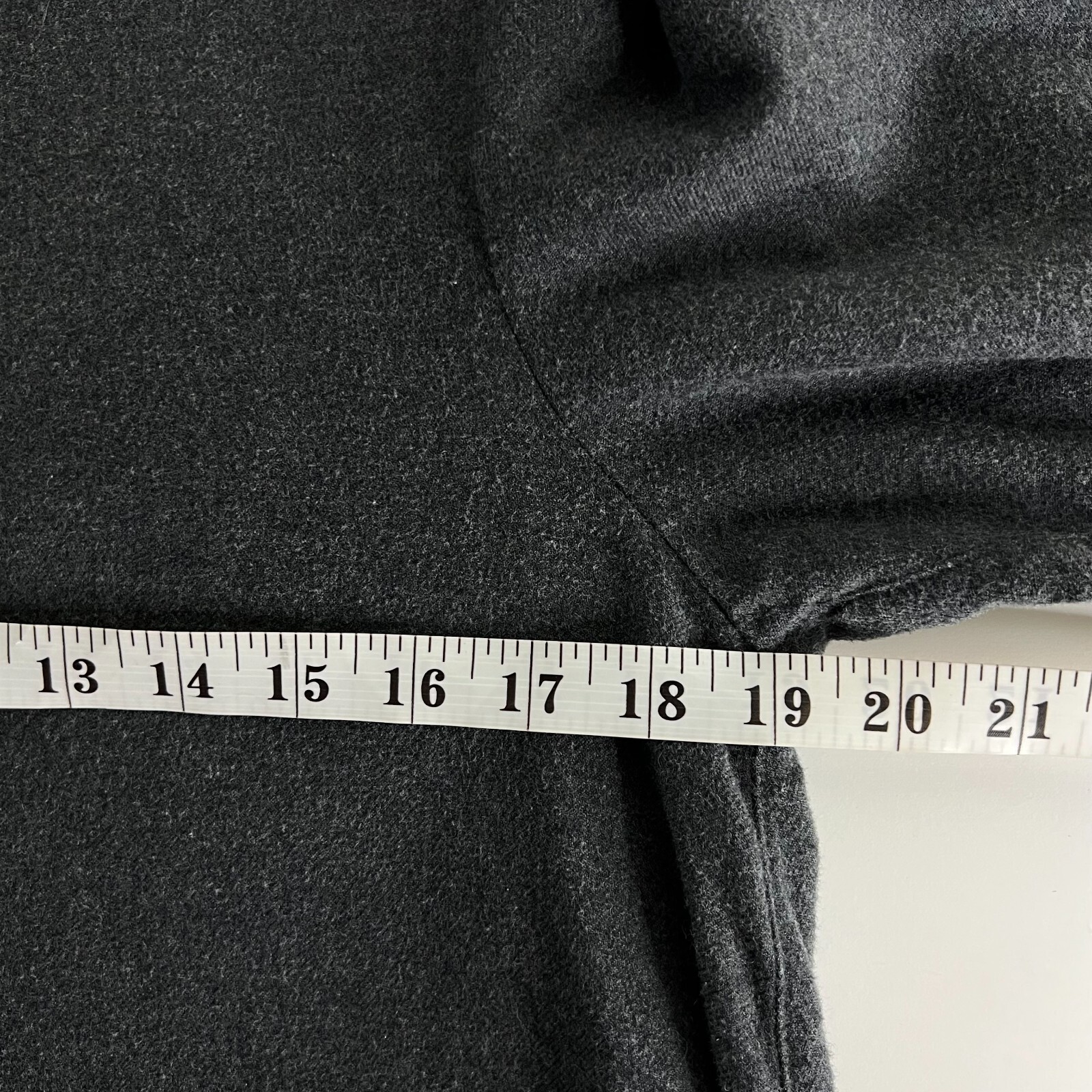 MUJI Size Medium Cotton Flannel Gray Dress Minimalist Lagenlook