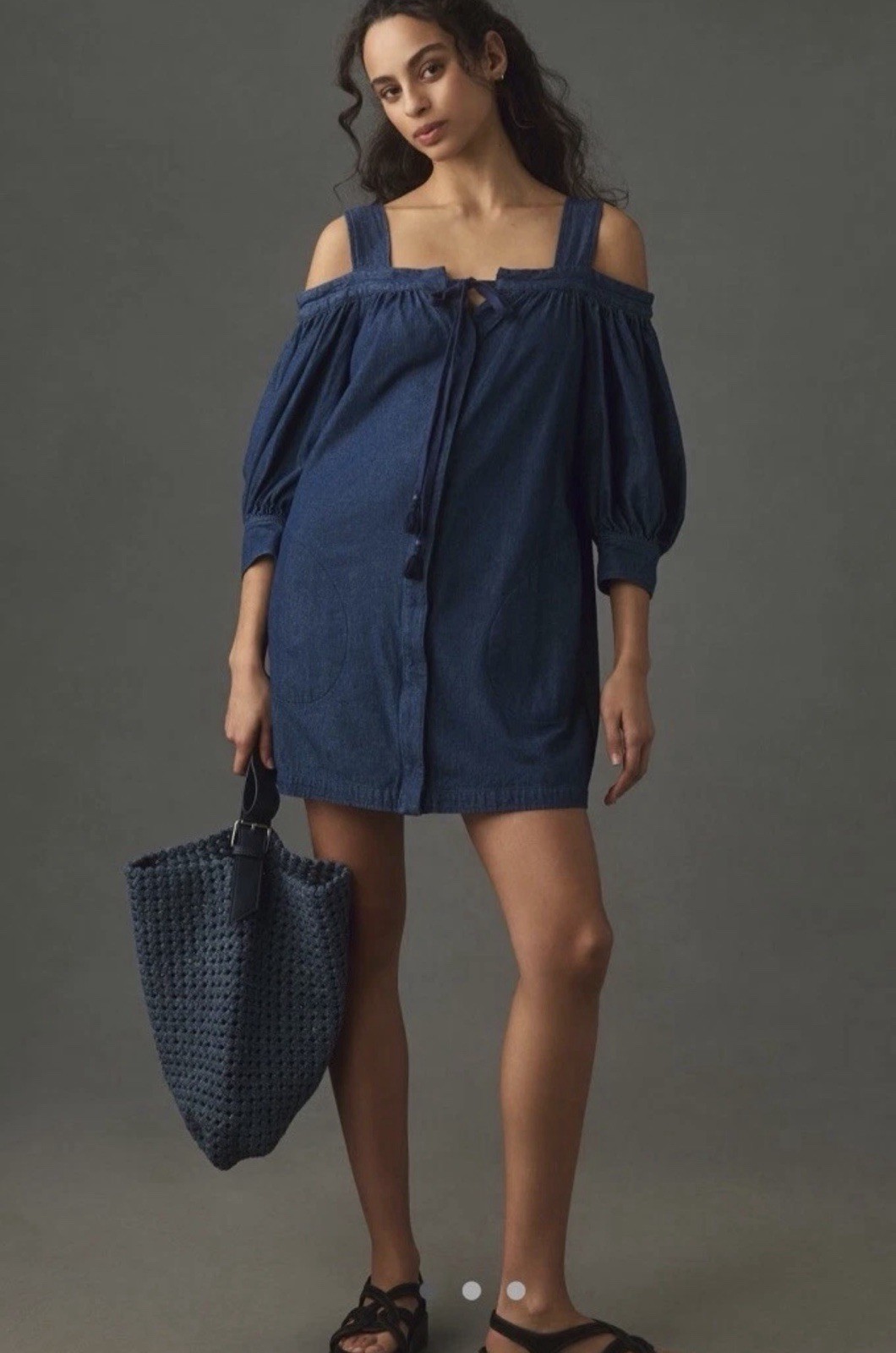 NWT Plenty By Tracy Reese Anthropologie Off-The-Shoulder Mini Dress Size Small!