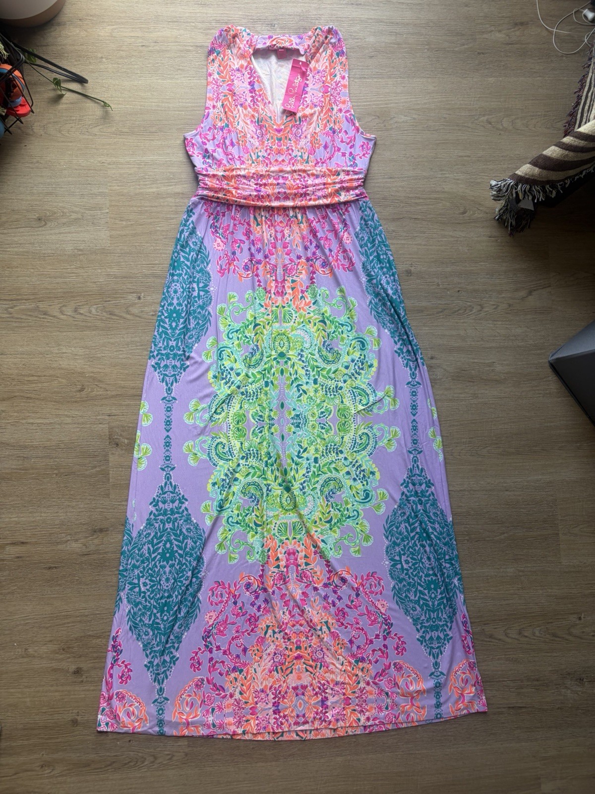 NWT Lilly Pulitzer Maxi Dress | Lavender & Pink Kaleidoscope Print