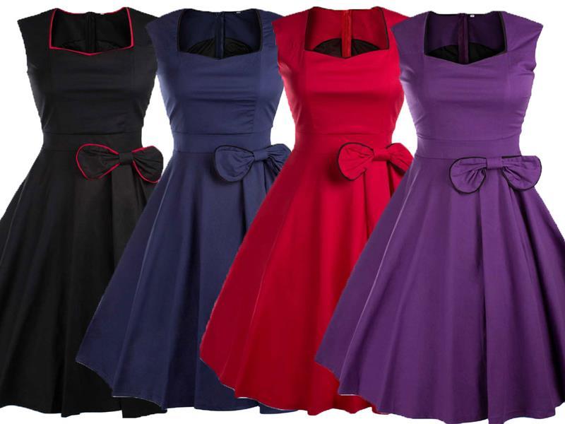 AU SELLER 50’S Vintage Rockabilly Retro Swing Pinup Cocktail Party Dress dr167