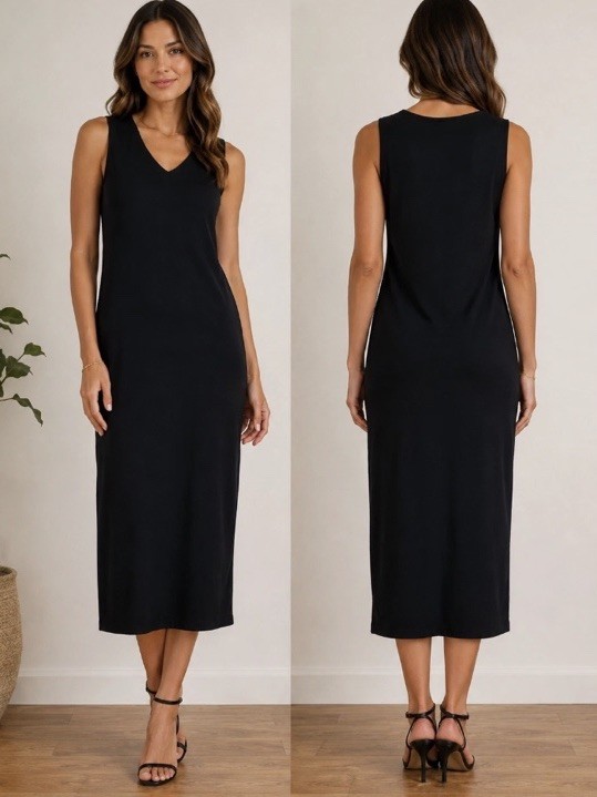 Alchemia Tricot Italy Women Sweater Dress Size S Black Made In Italy Old Money