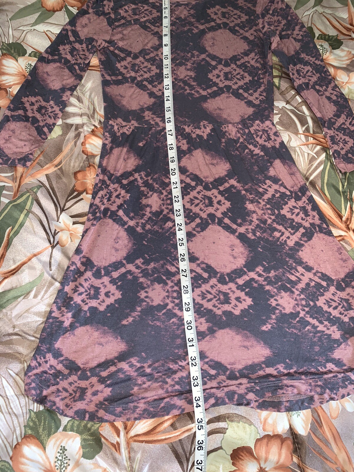 O’NEILL Scoop Neck 3 Quarter Sleeve Shirt Dress Womens/Teens Size Small