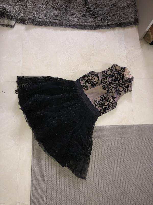 women key dress black mesh 32