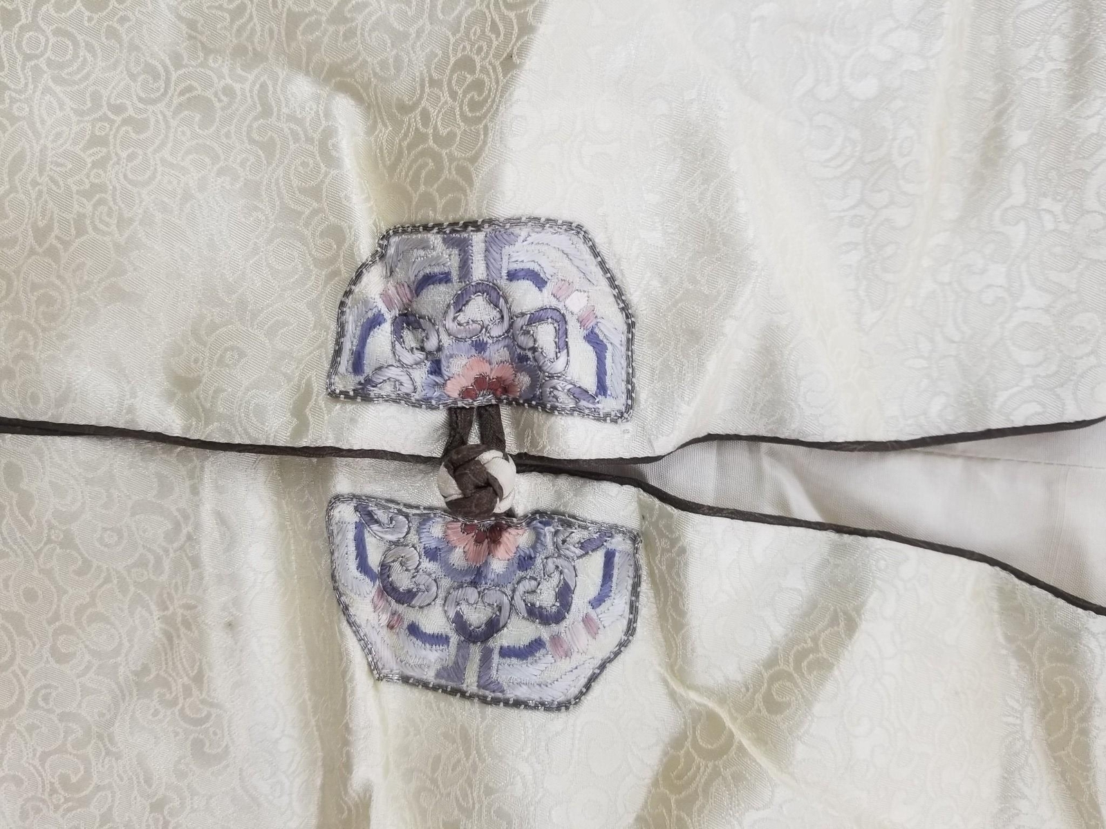 Vintage Traditional Korean Silk Embroidered Hanbok Jacket