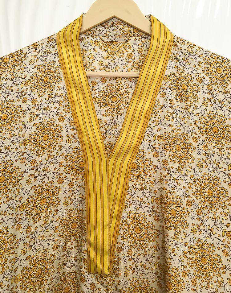 Silk White Kaftan / Handmade Flowy Maxi Dress / Resort Wear Outfit MFN1089