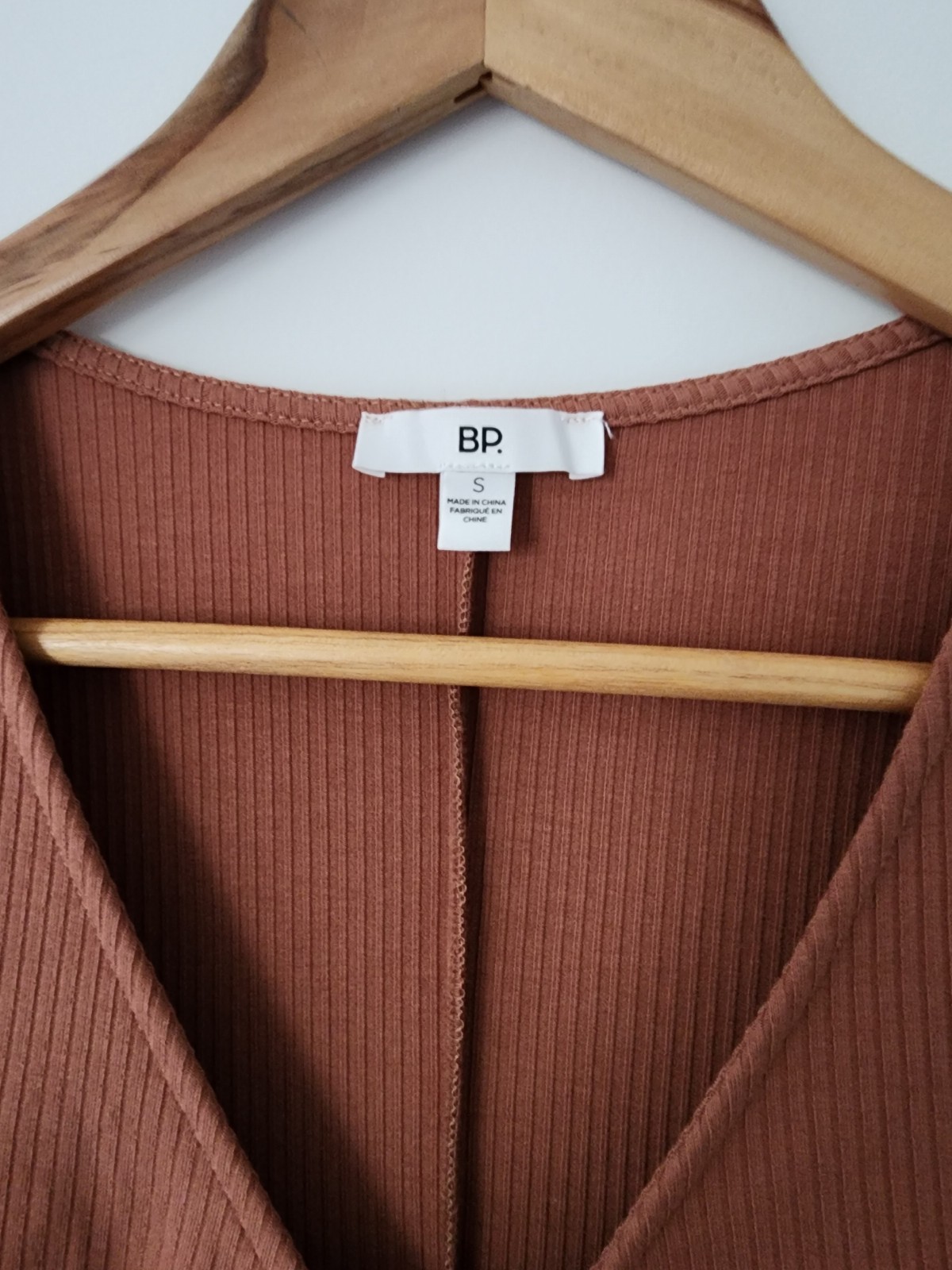 BP Rust Ribbed Knit Dress – Size Small