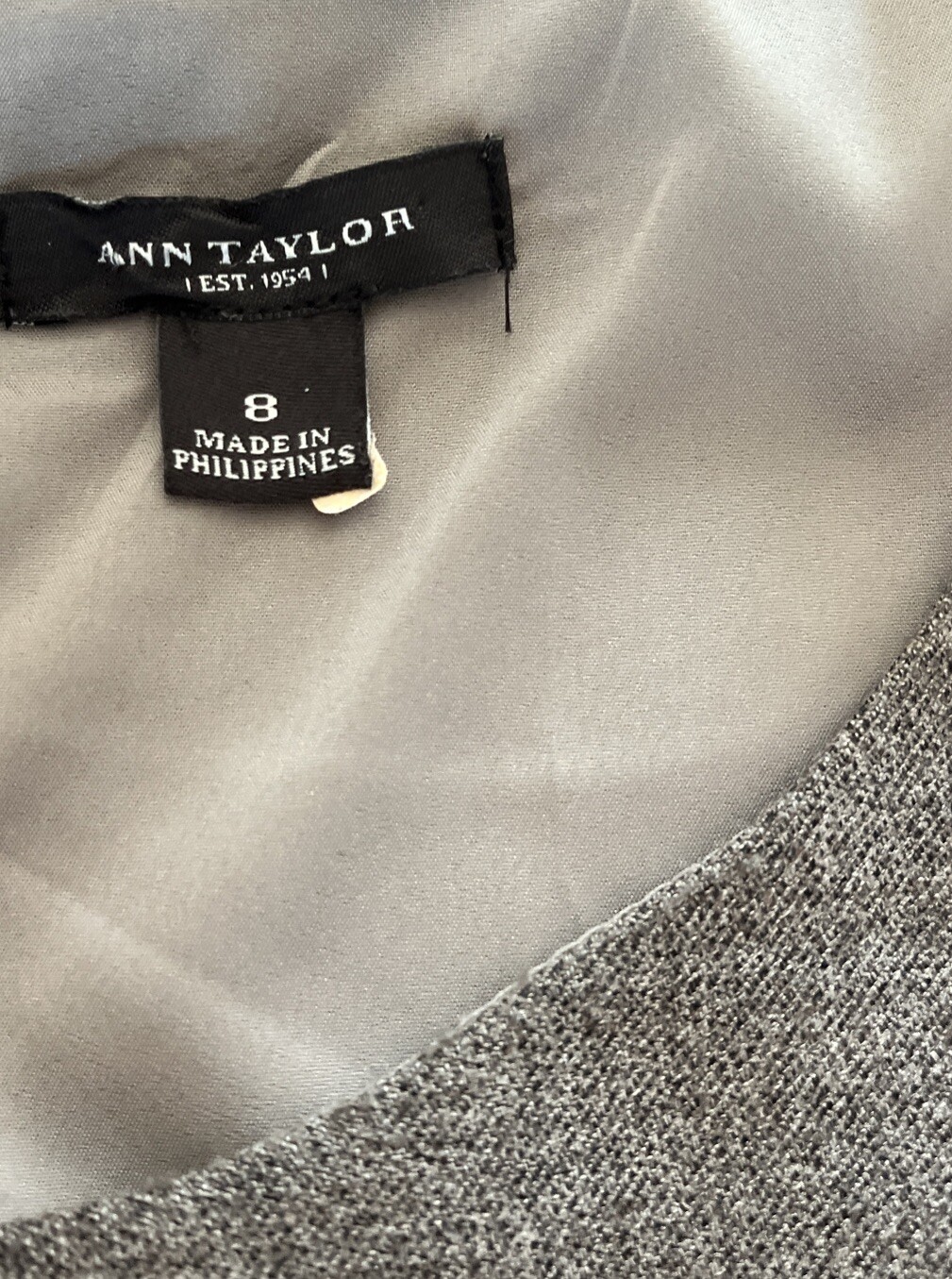 Ann Taylor Wool Blend Seamed Shift Dress Womens 8 Lined Sleeveless Brown