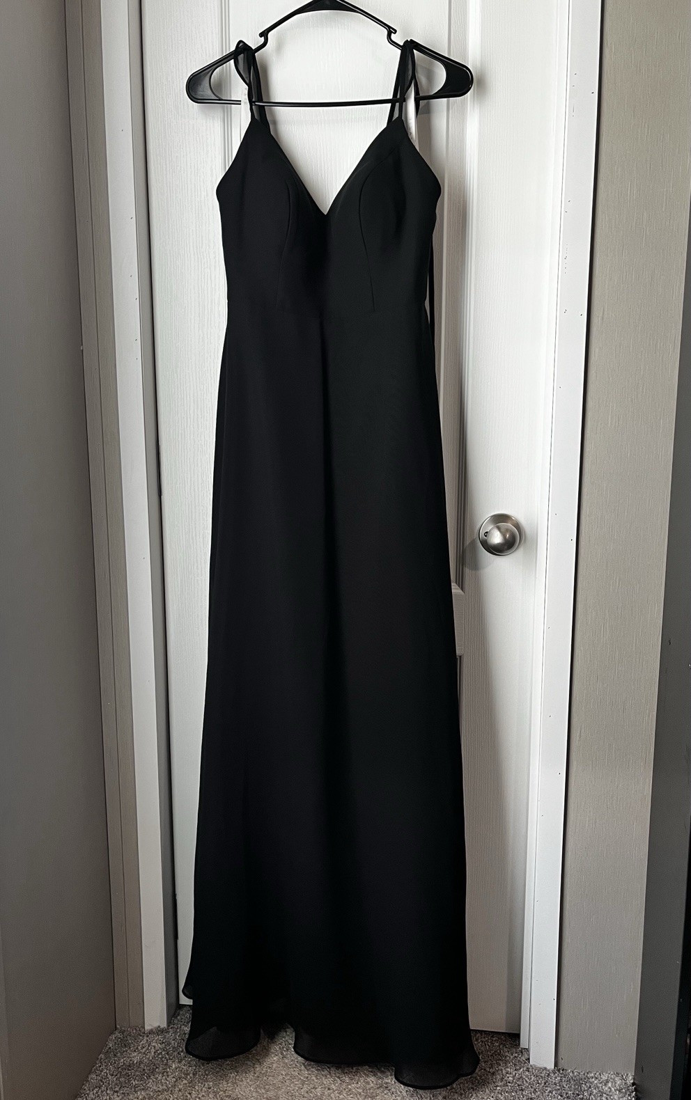 Azazie Everlee Women’s Black Formal Dress (straps not adjustable)