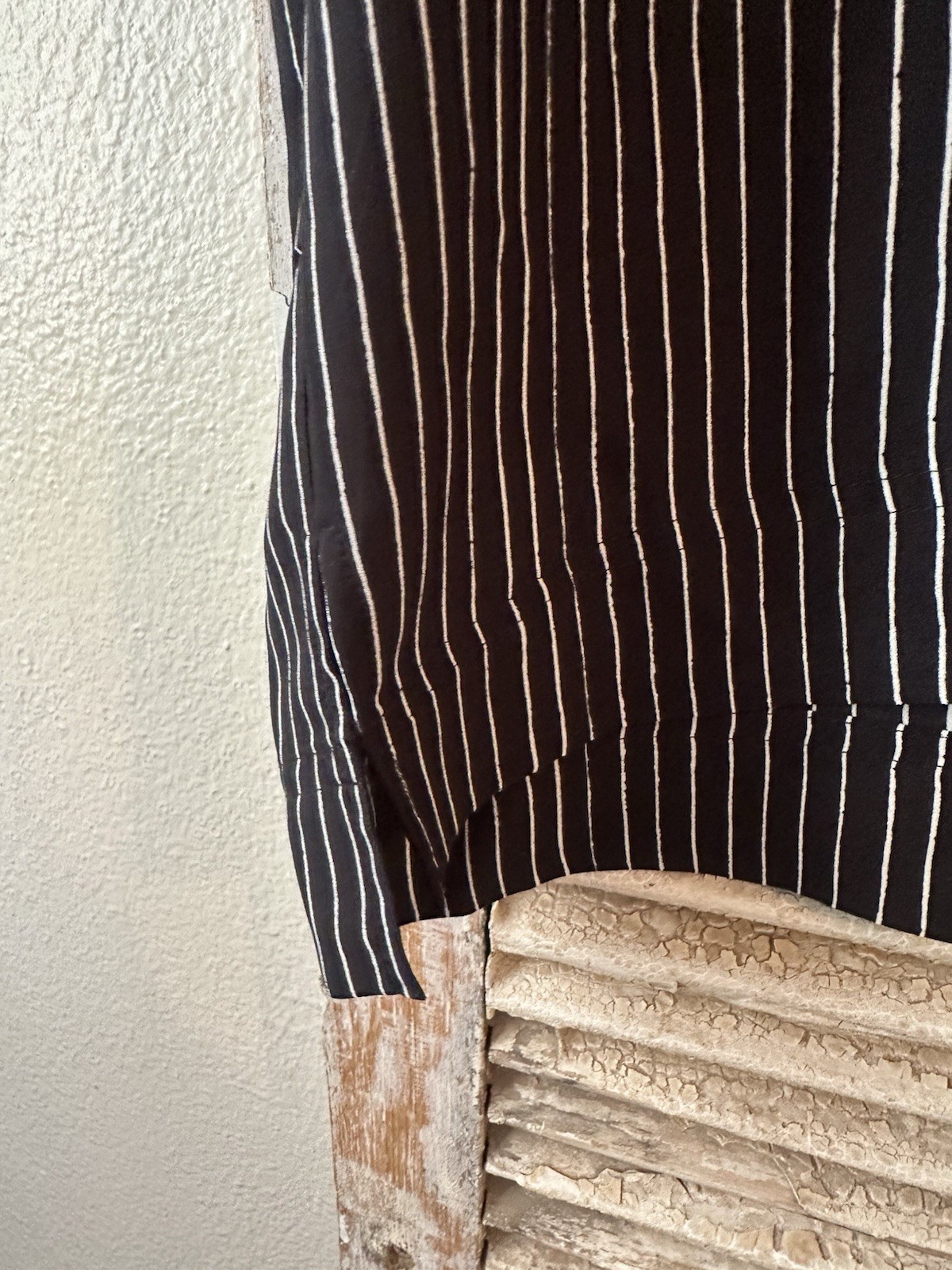 B2 Madewell Black Novell Striped Shift Dress Size M -NWT!