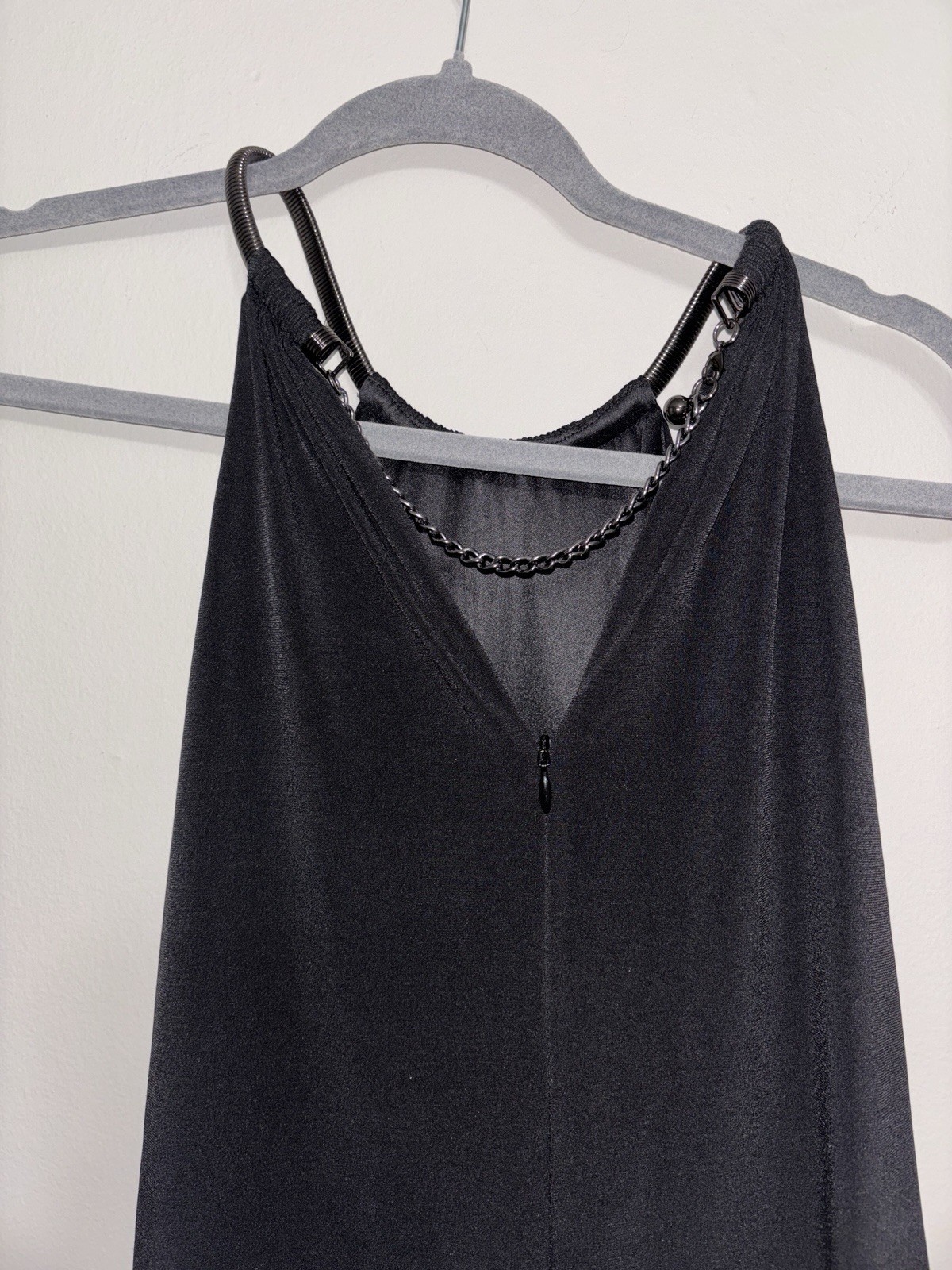 Jessica Simpson Black Sequin Lace Halter Cocktail Dress Size 8
