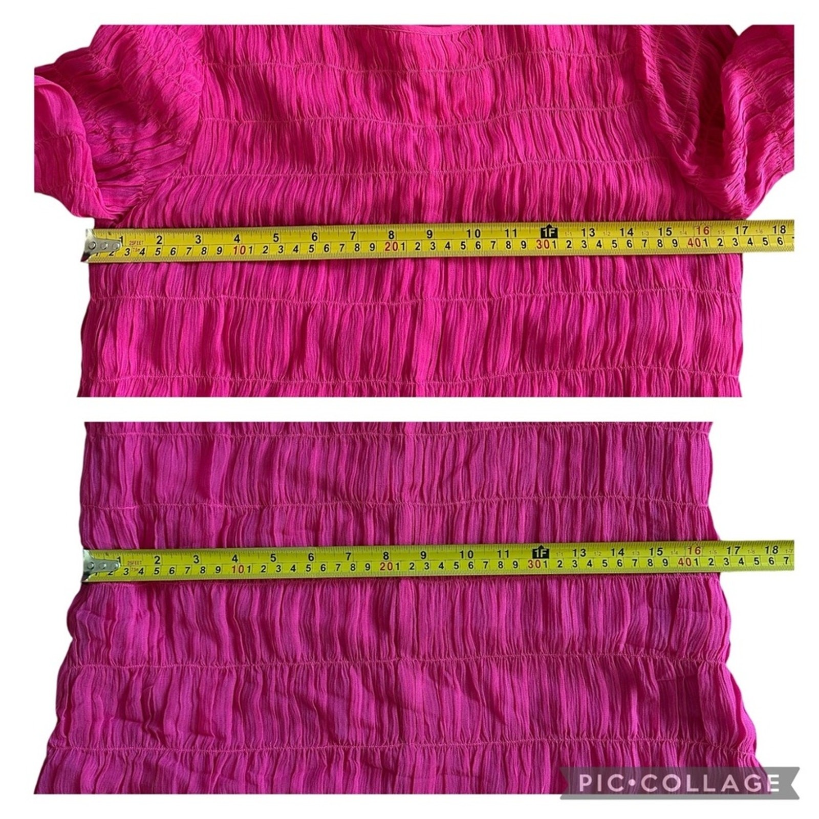 AYR The Something Special Silk Dress Pink Crinkle Flowy Smocked Ruched Sheer XS