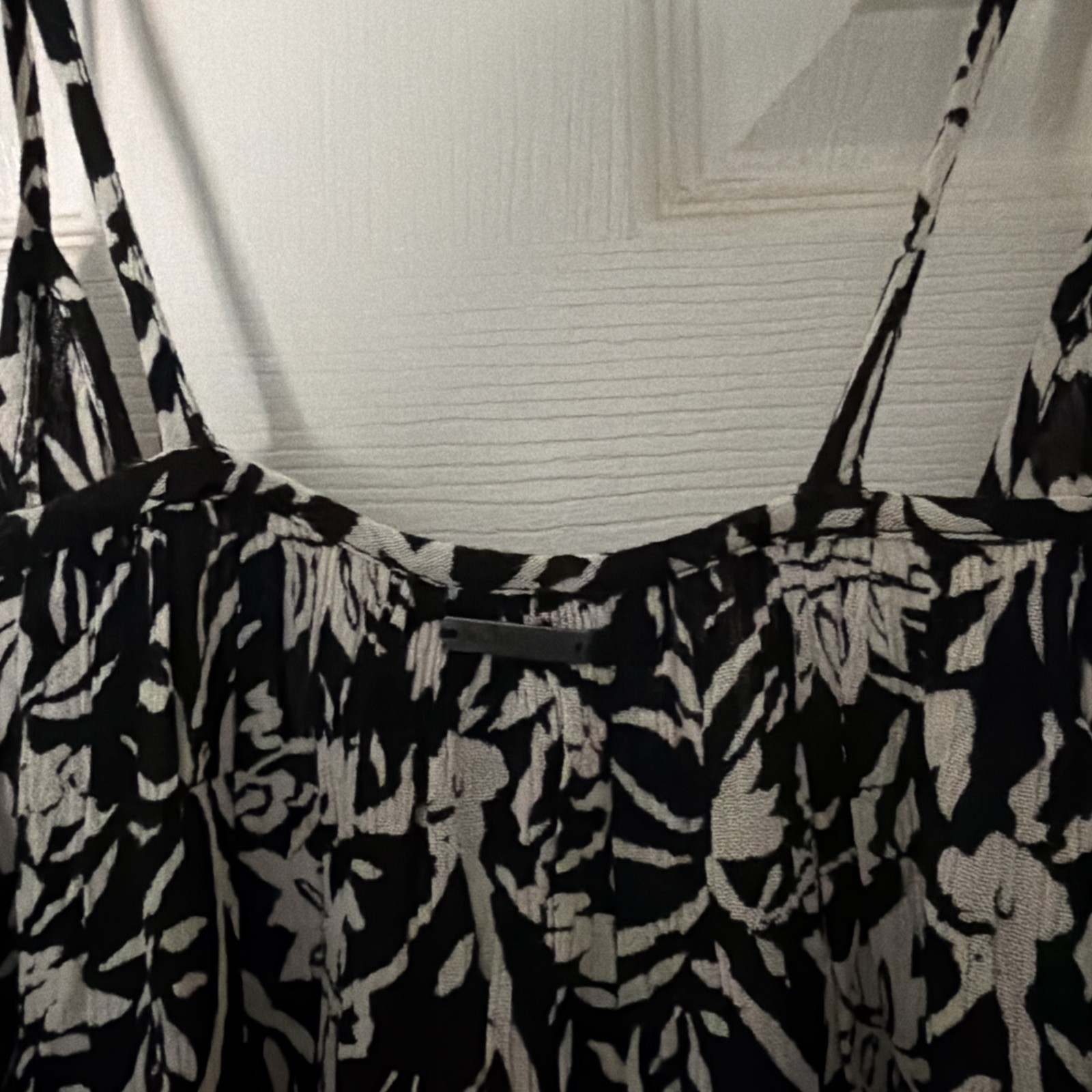 NWT Volcom Beach Cami mini black white cover up dress
