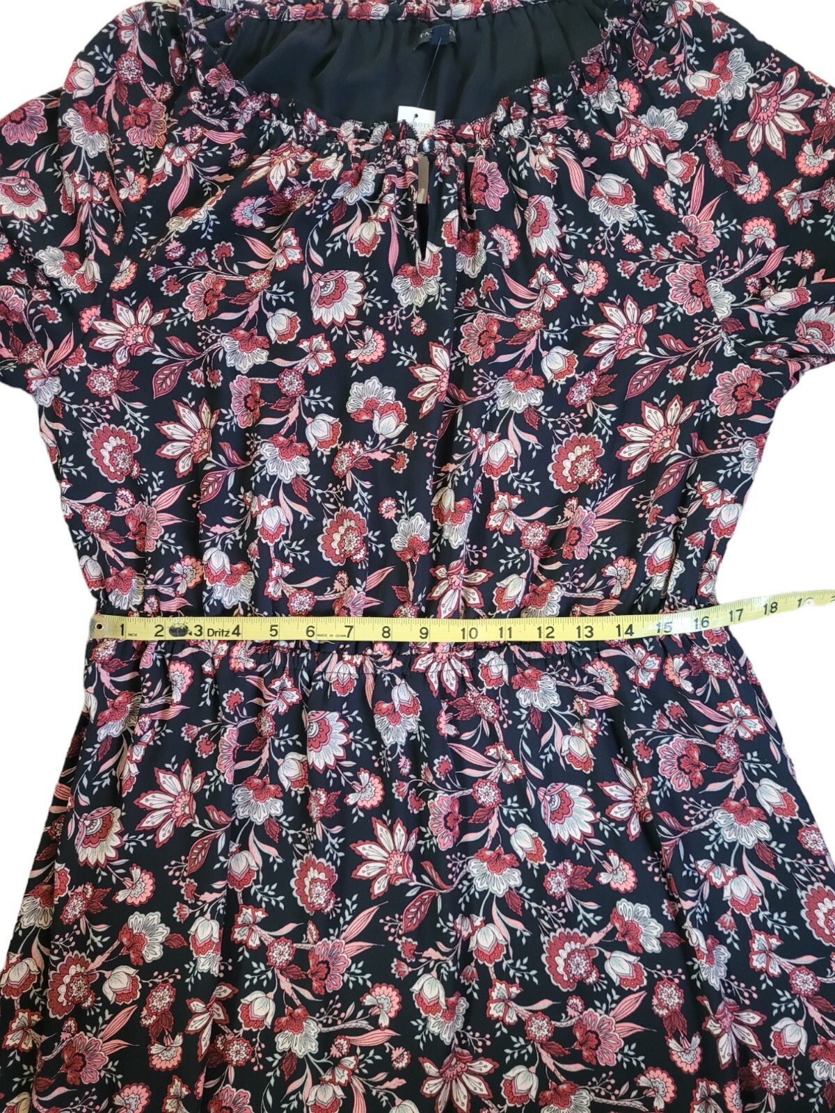New TALBOTS X Bracelet Sleeve Autumn Garden Midi Dress Women