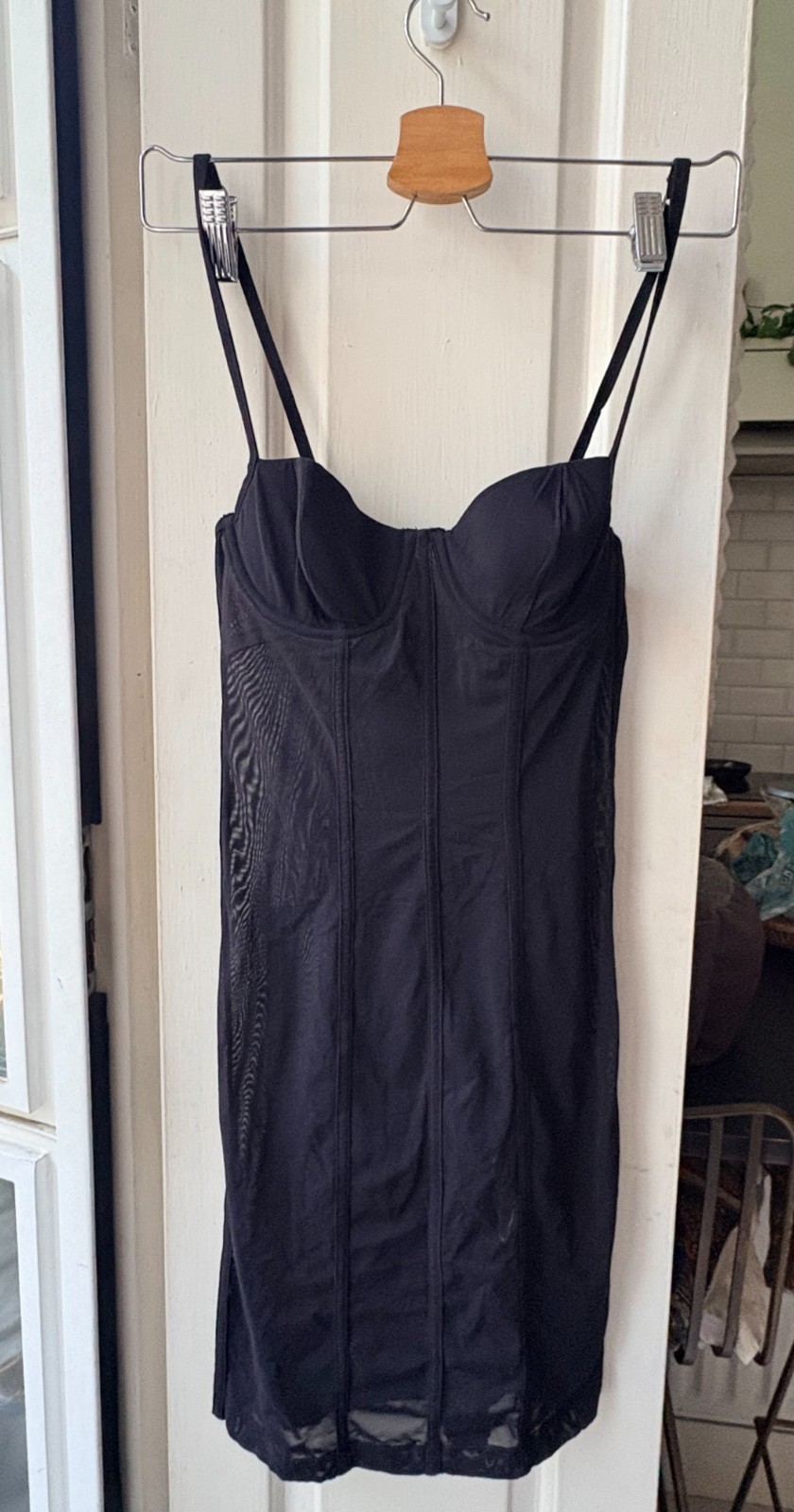 Victoria’s Secret Very Sexy Black Bustier Bodycon Midi Dress 34B UK 10-12