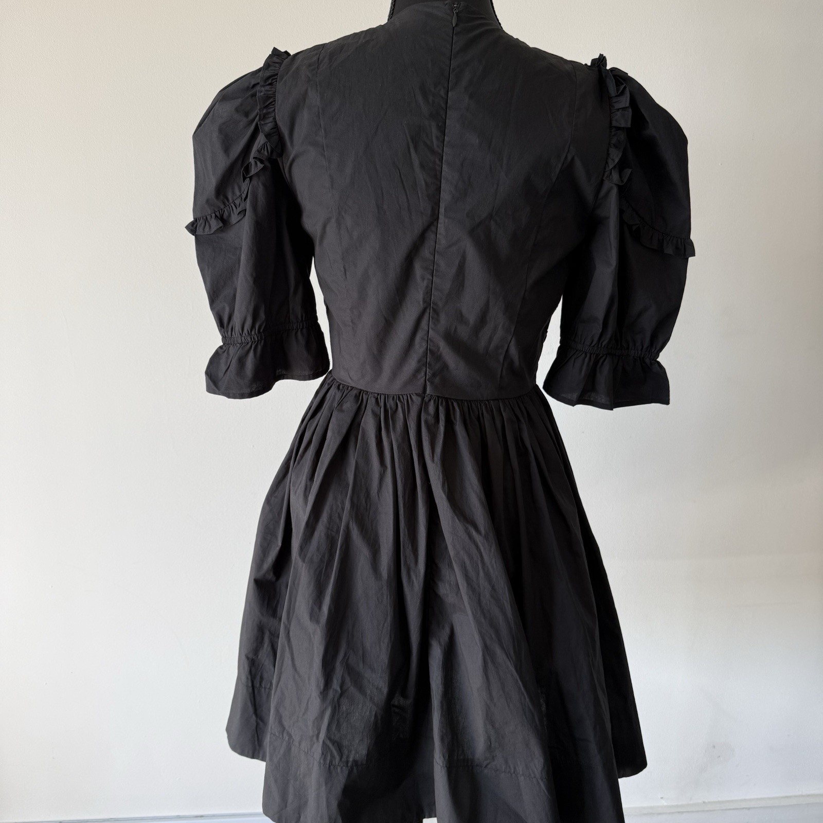 Sofie The Label Aribe Bow Detail Midi Dress Sz M Edwardian Victorian Steampunk