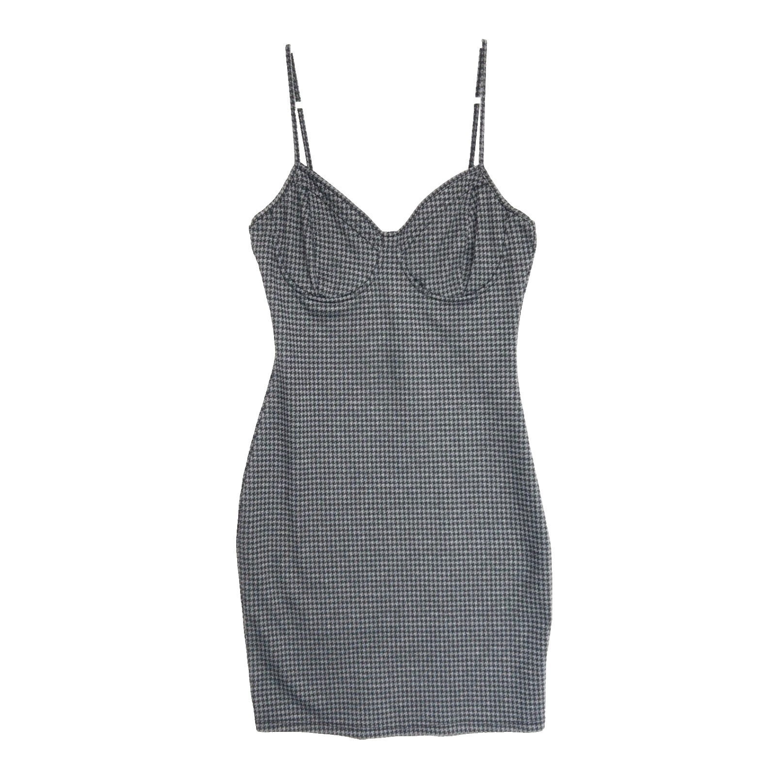 Bear Dance Houndstooth Bustier Coquette Underwire Goth Punk Dress Womens S XS