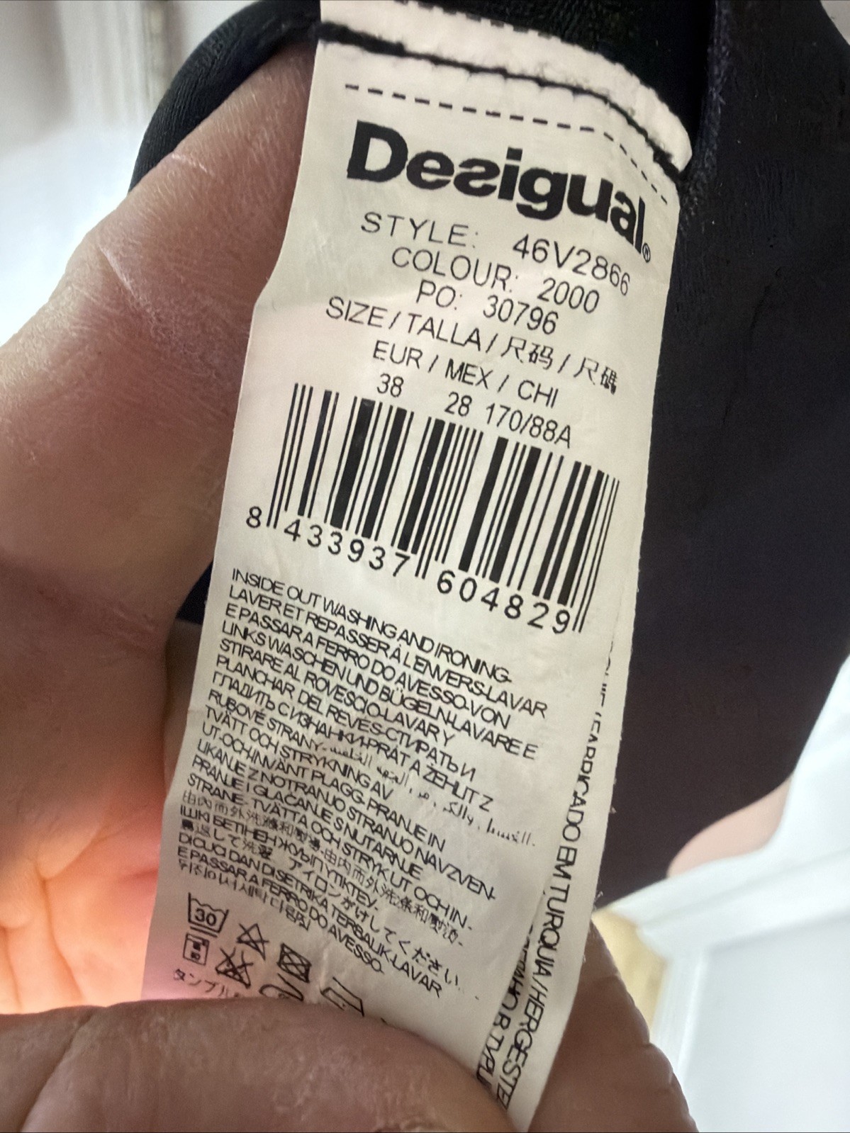 RARE Desigual Janet Dress Fall Winter 2014 Floral Dots Black EU 38 Womens US 6