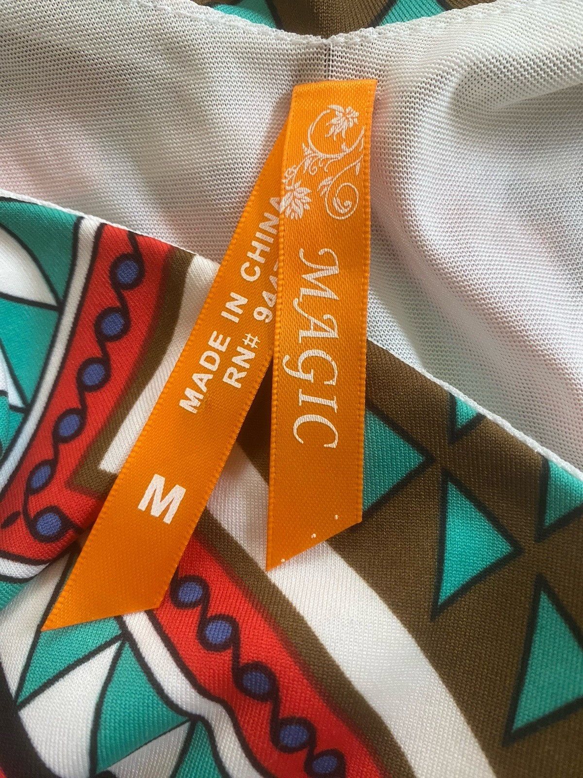 MAGIC Boho Tribal Maxi Dress M Medium Med Long Colorful flowy hippie Geometric