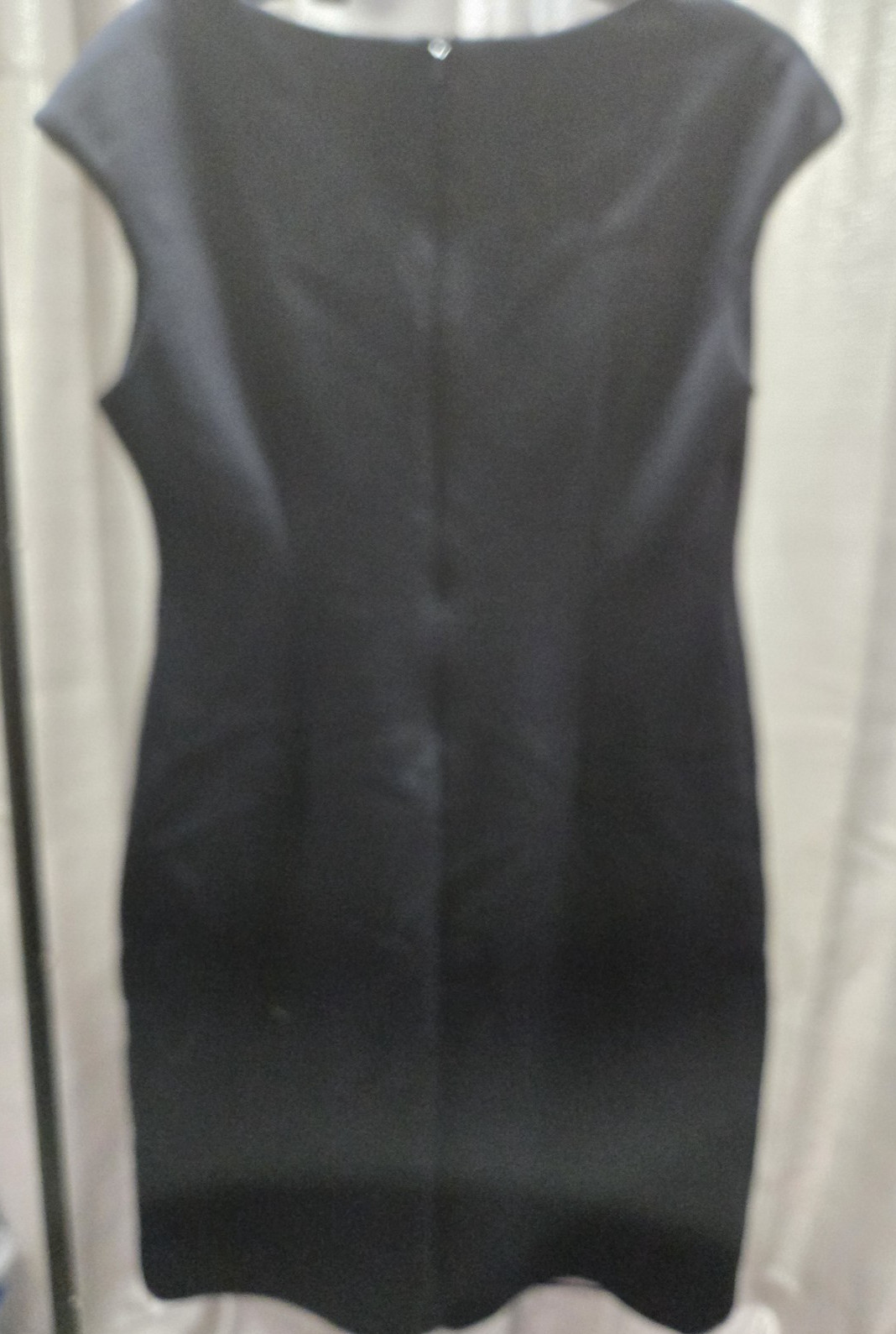 Connected Apparel textured striped sheath dress colorblock work party event