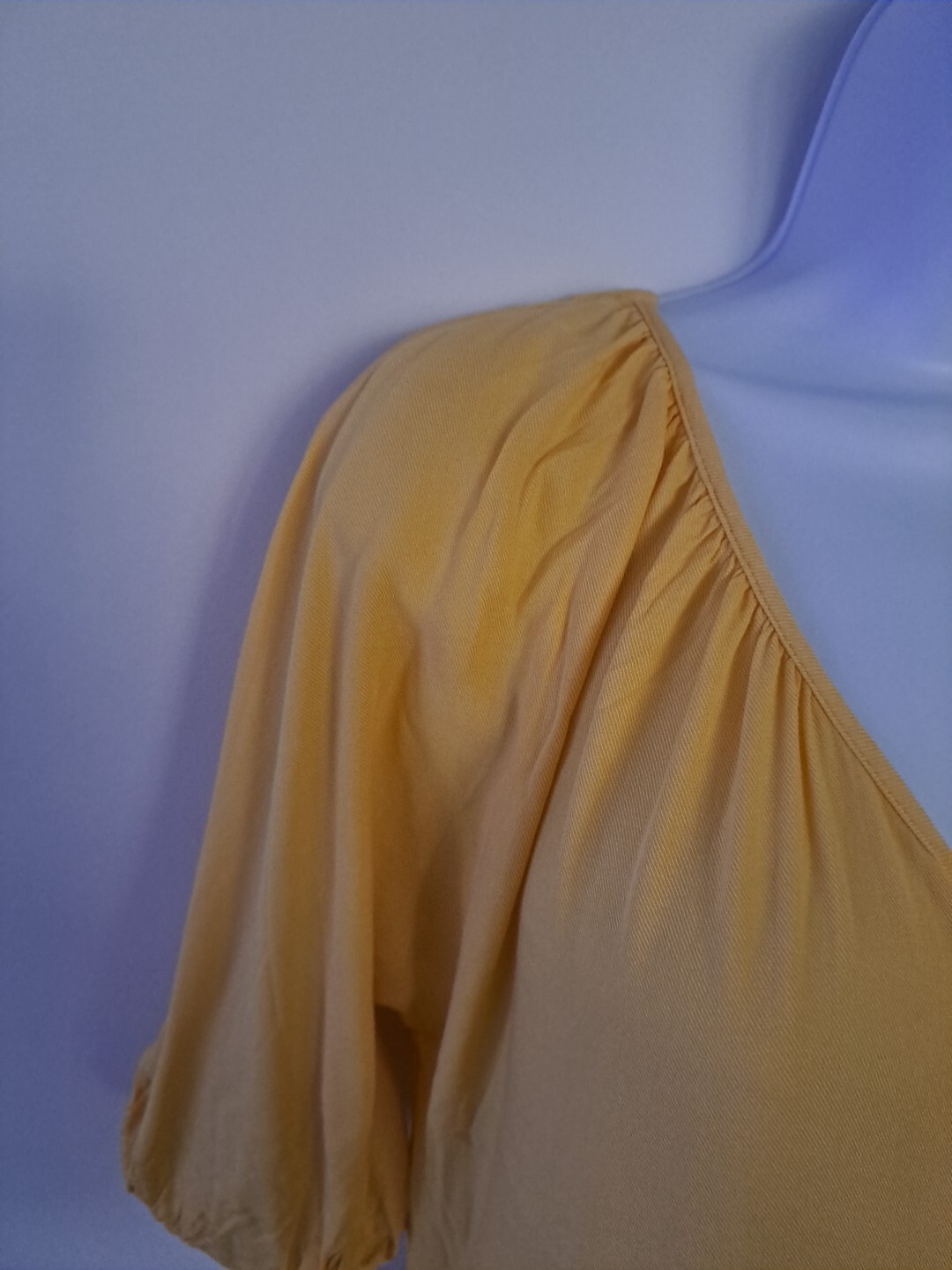 Goodthreads Women’s Mindi Wrap Fluid Twill Dress Light Yellow Size Small