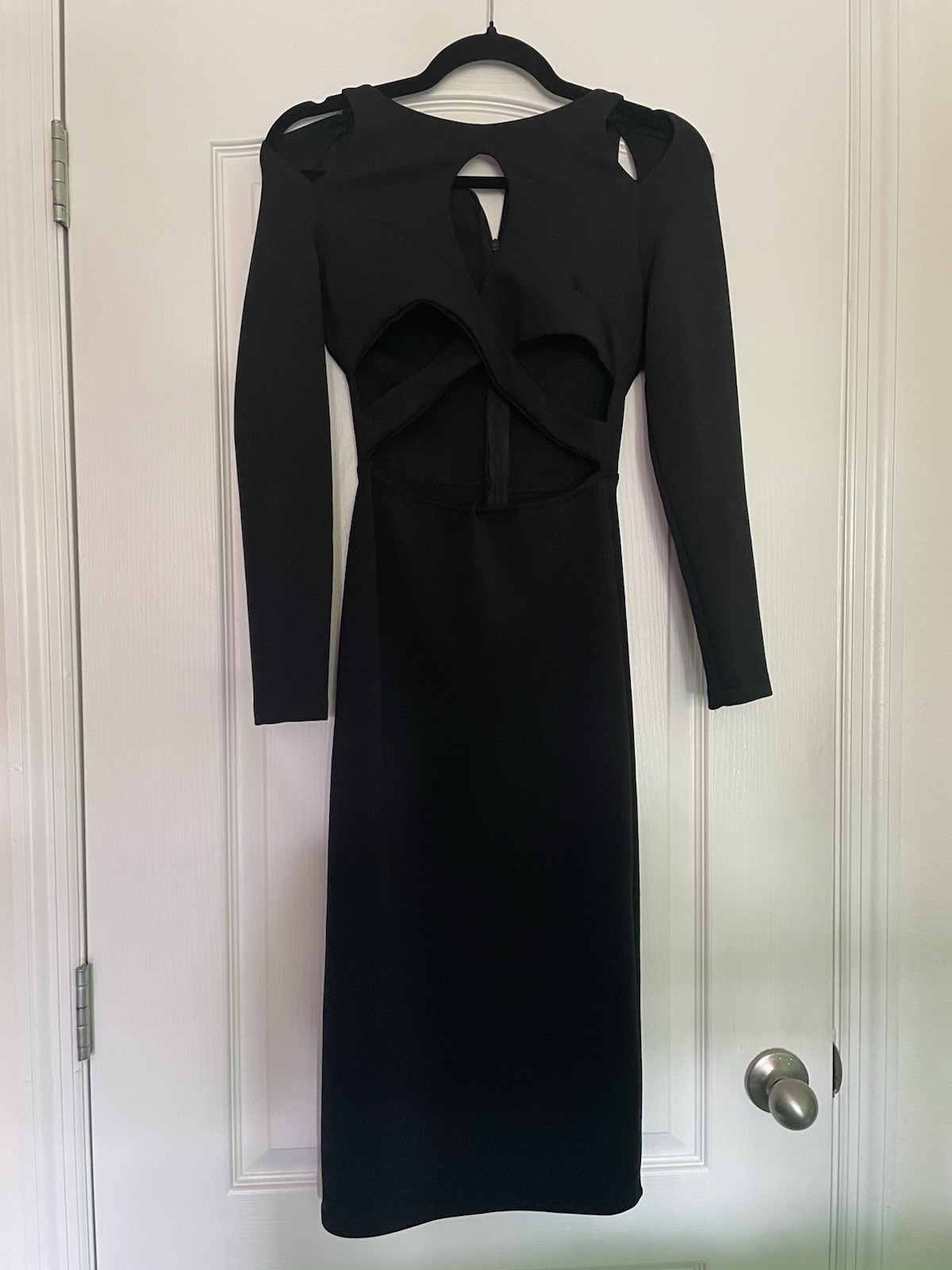Women’s Little Black Cut-Out Bodycon Dress Size Medium