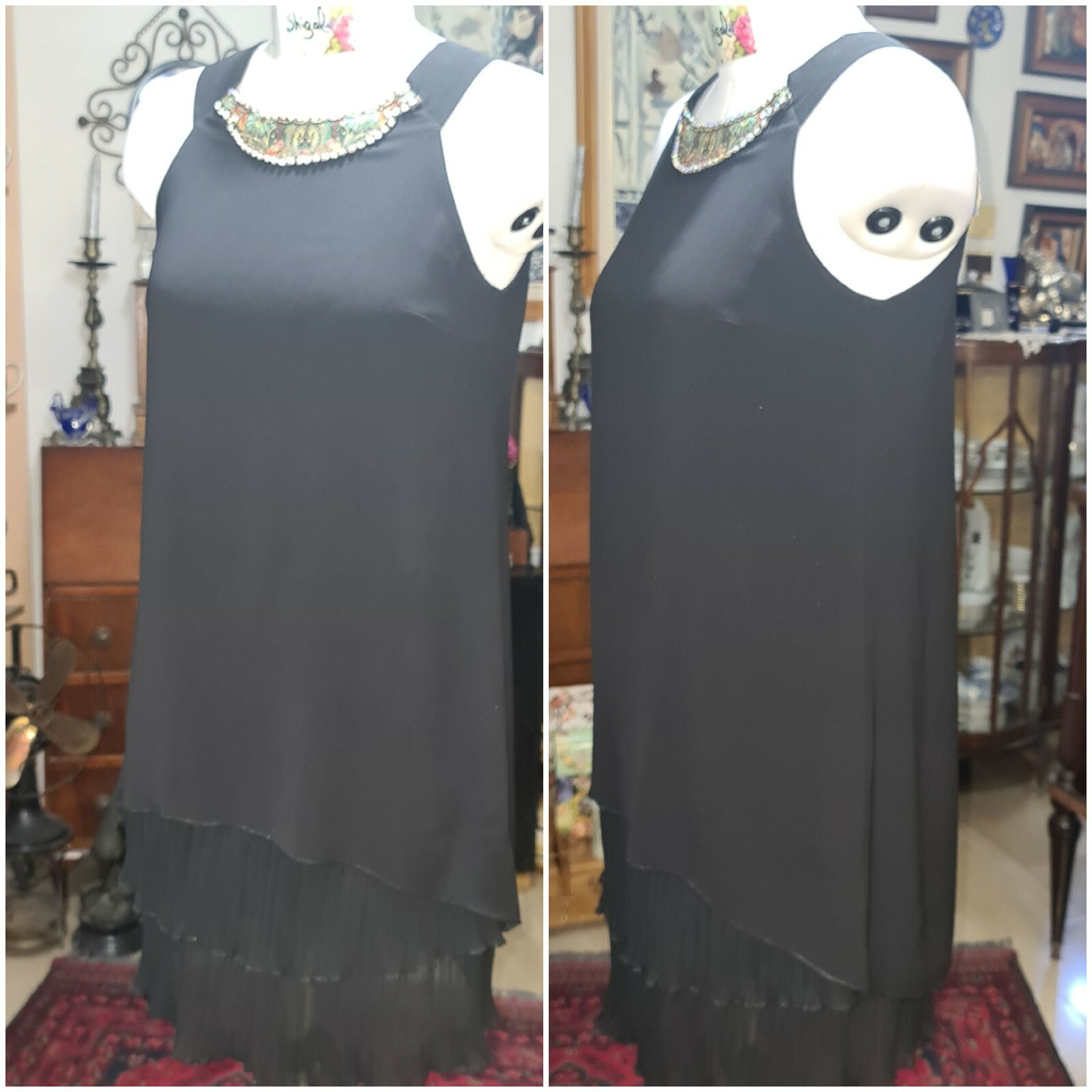 Michal Negrin “LUMI” Black Dress Sz M~ NWT