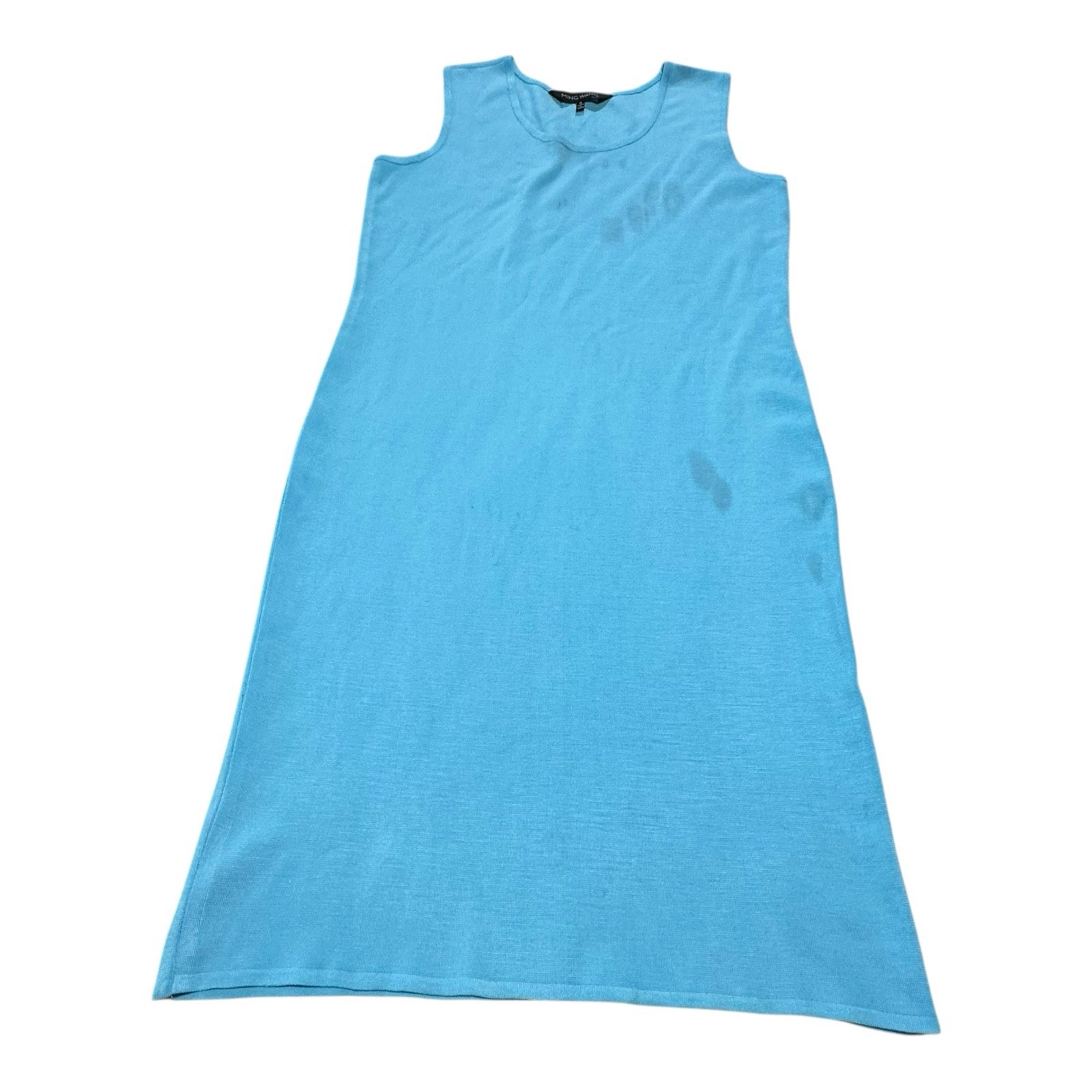 Ming Wang Sleeveless Shift Dress Women’s S Blue Knee Length Pencil