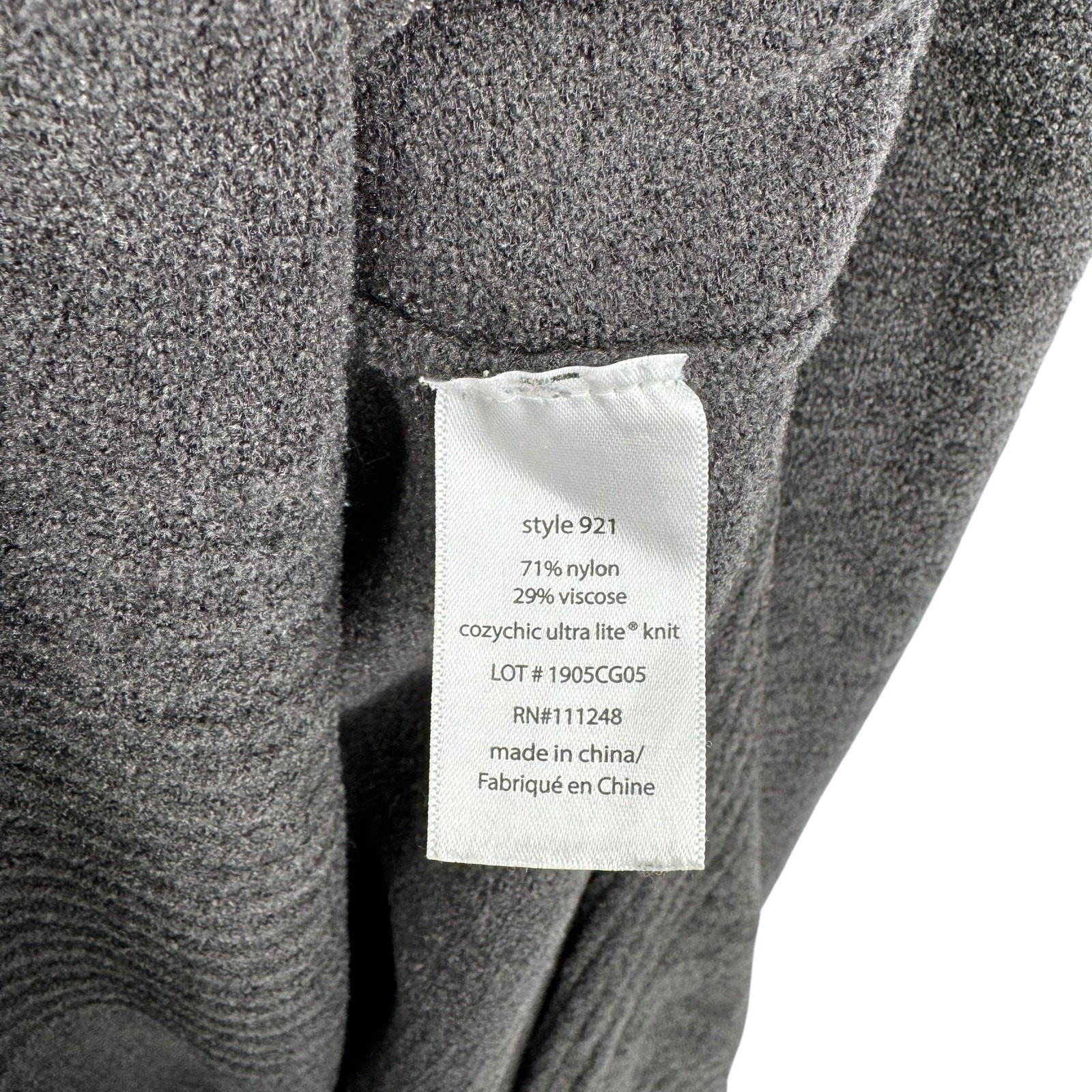 Barefoot Dreams CozyChic Ultra Lite Caftan Carbon Grey One Size Soft Life Luxury