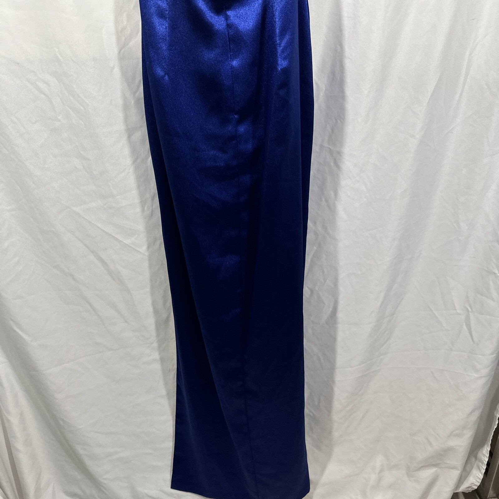 NWD Aidan by Aidan Mattox [ 6 ] Satin Cowl Neck Gown in Royal Sapphire #G1212