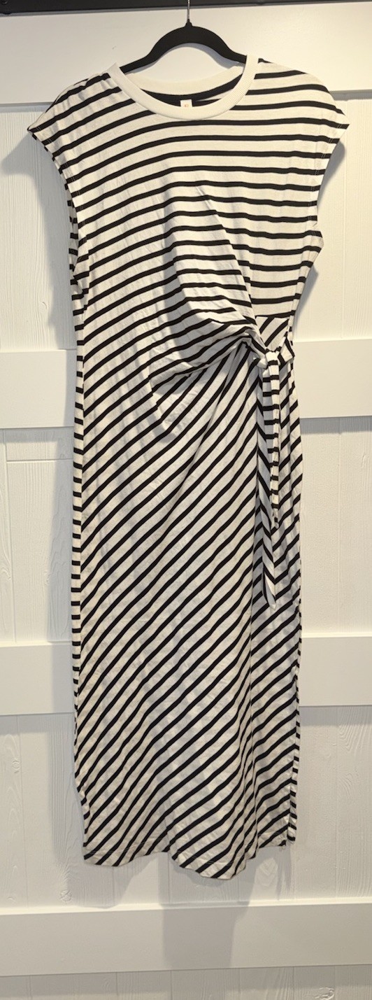 Anthropologie Daily Practice Stripped Max Dress Size S NWT