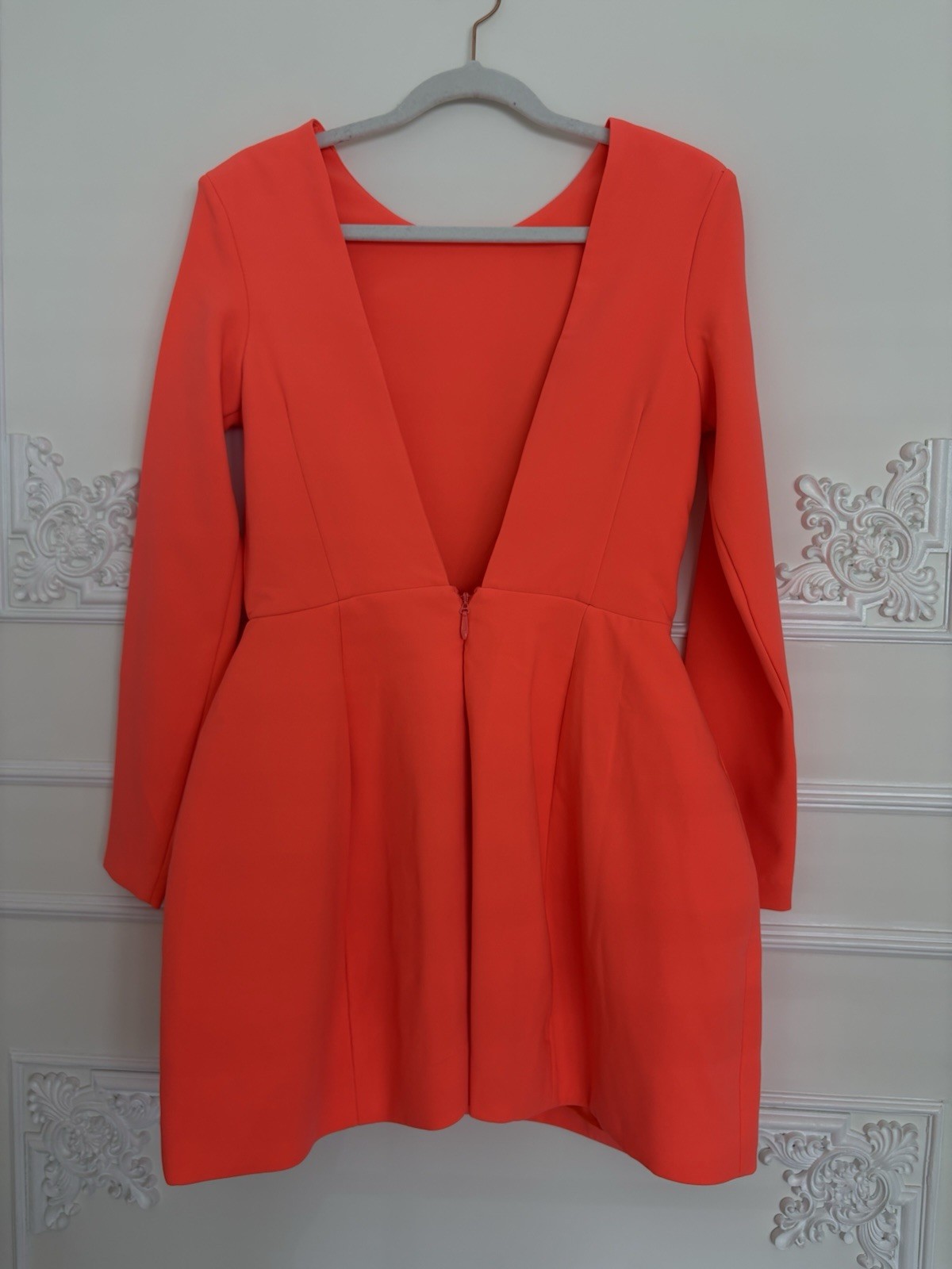 AQAQ ~ Orange Backless Dress ~size 10