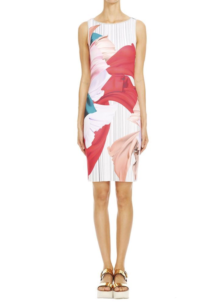 Clover Canyon Dancing Silk Scuba Stretch Open Cut Out Back Dress L