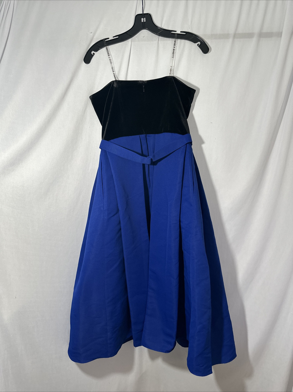 NWT $895 Sachin & Babi [ 6 ] Siobhan Embellished Velvet Faille Gown Black J1476