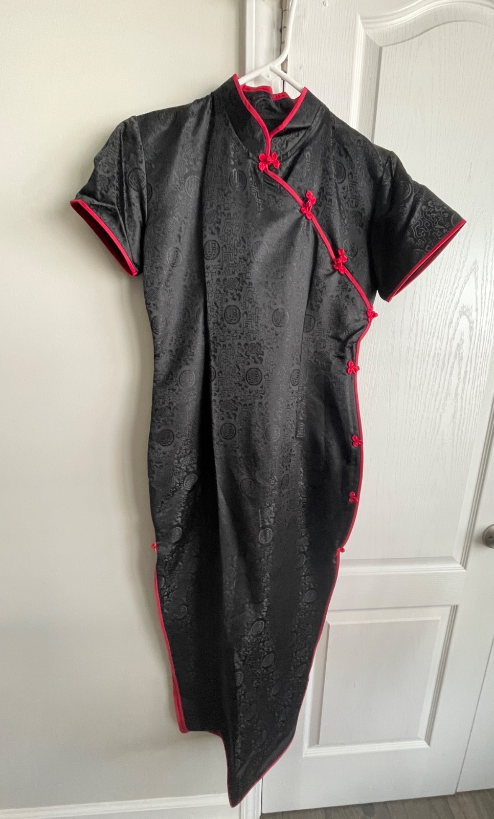 Black Prom Dress Chinese Style Long Dress Size 4