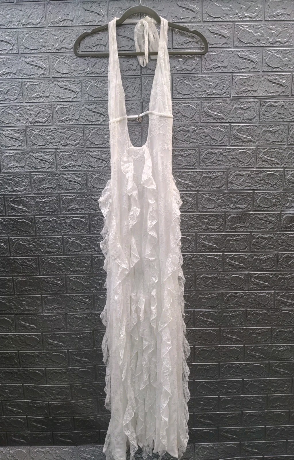 New Outcast Rhiae Maxi Dress White Size L