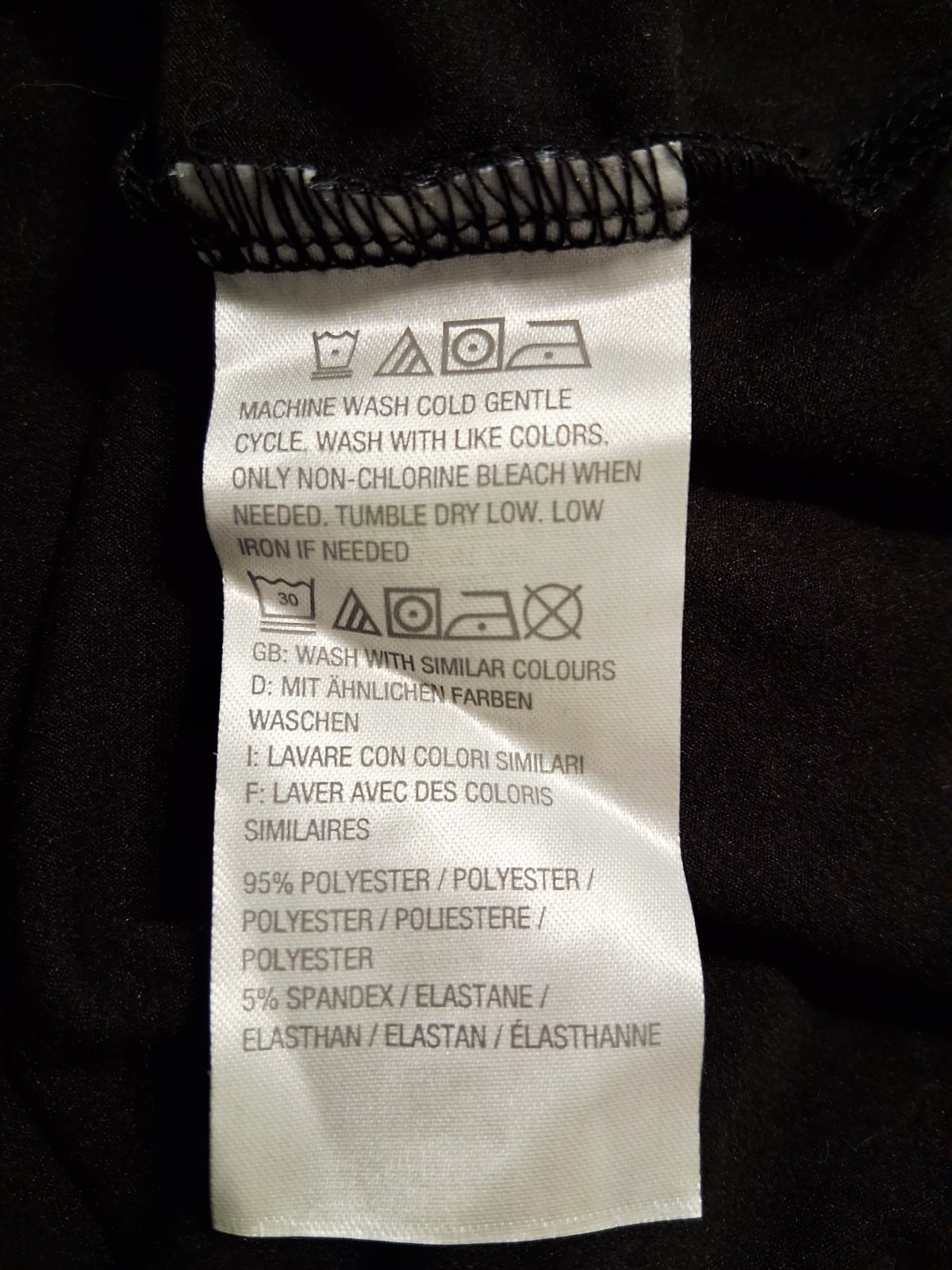 Black Jersey Shirt Dress Large Lightweight Belted Snap Close Collar Career NWOT