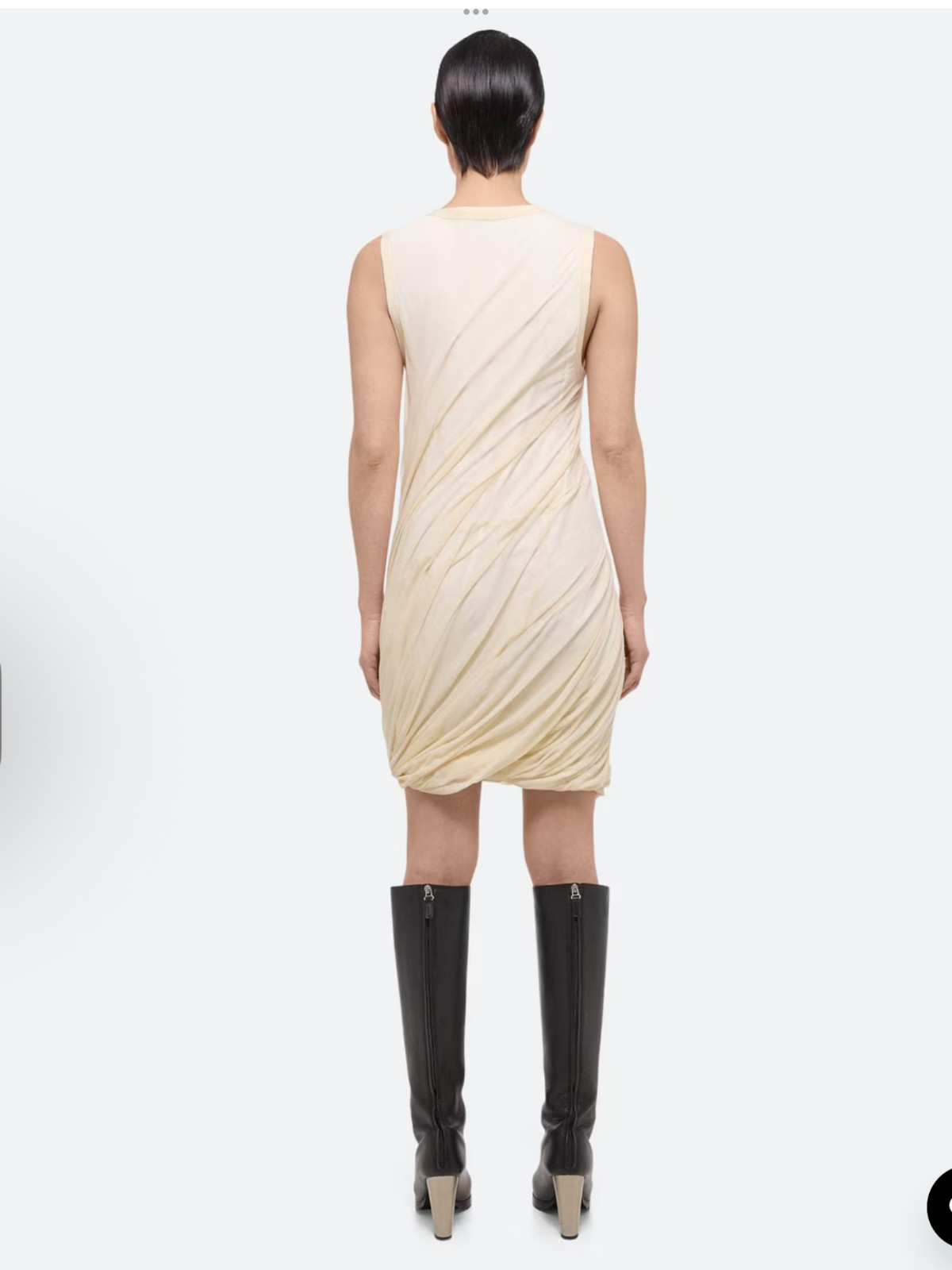 NWT Helmut Lang Bubble Hem Cotton Dress X-Small, $395