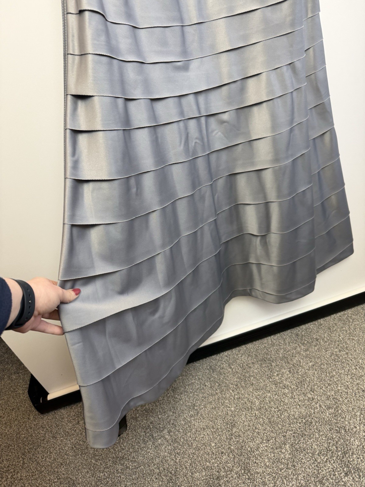 Js Collections UK 16 Grey Maxi Dress And Shawl Formal Occasion Wedding Cruise