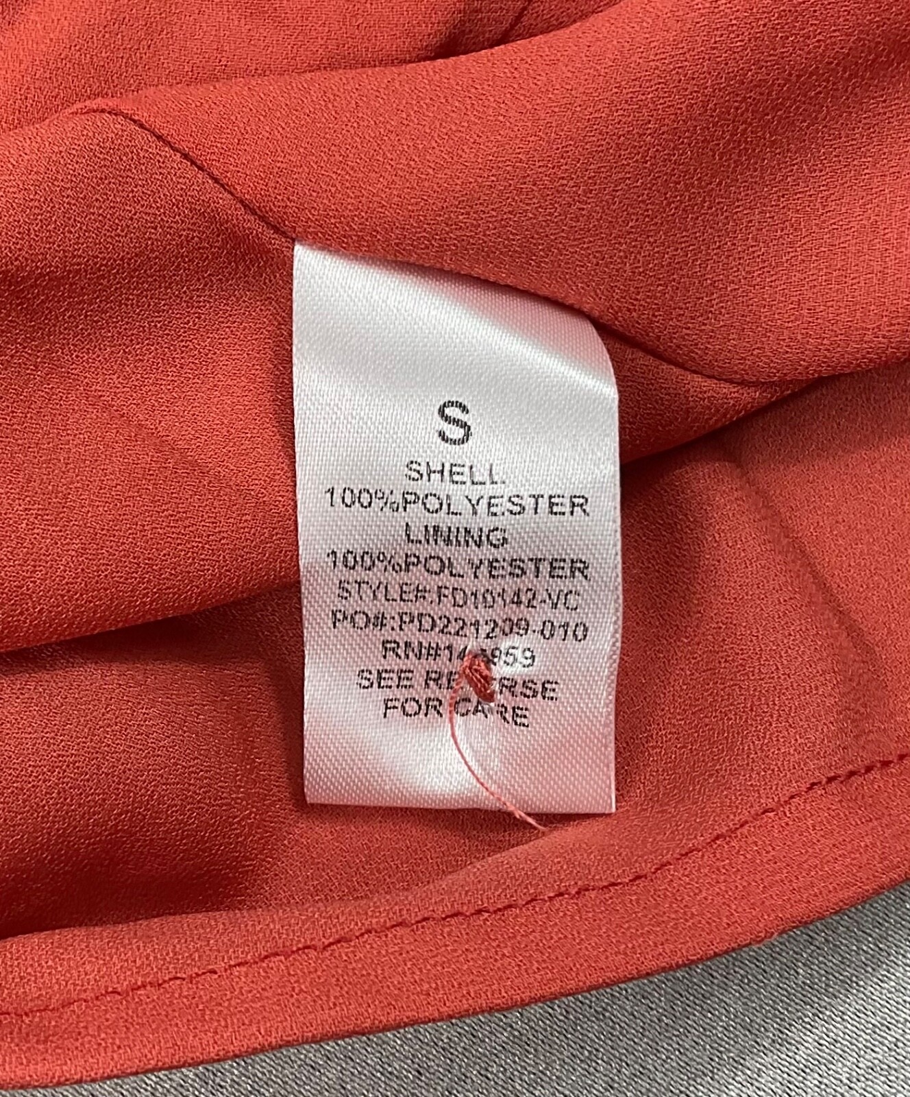 Vici Dress Womens Sz Small Orange Tiered Maxi V Neck Adjustable Spaghetti Straps