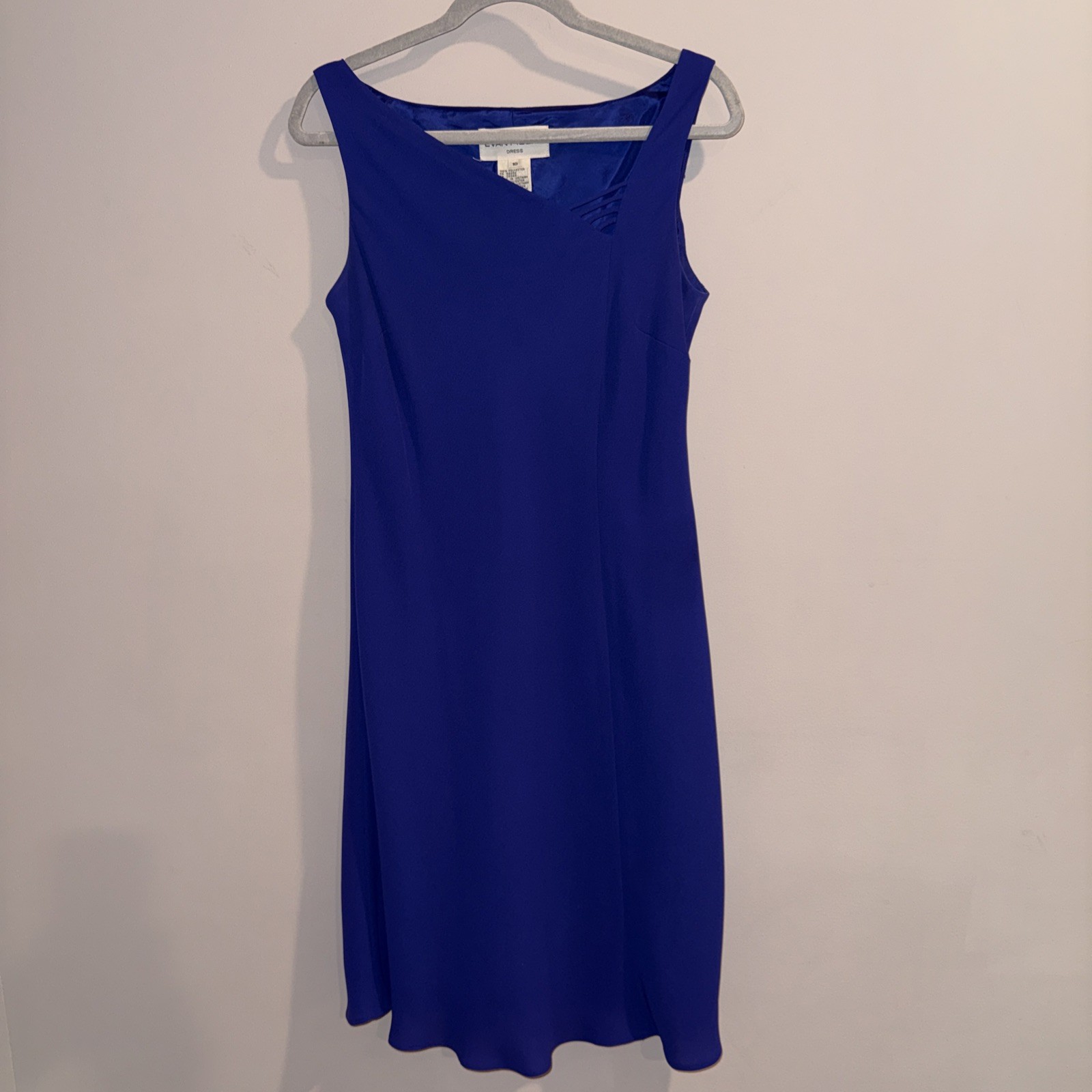 Evan Picone Size 10 Women’s Stunning Sleeveless Dress Slimming Lined – Cut-out