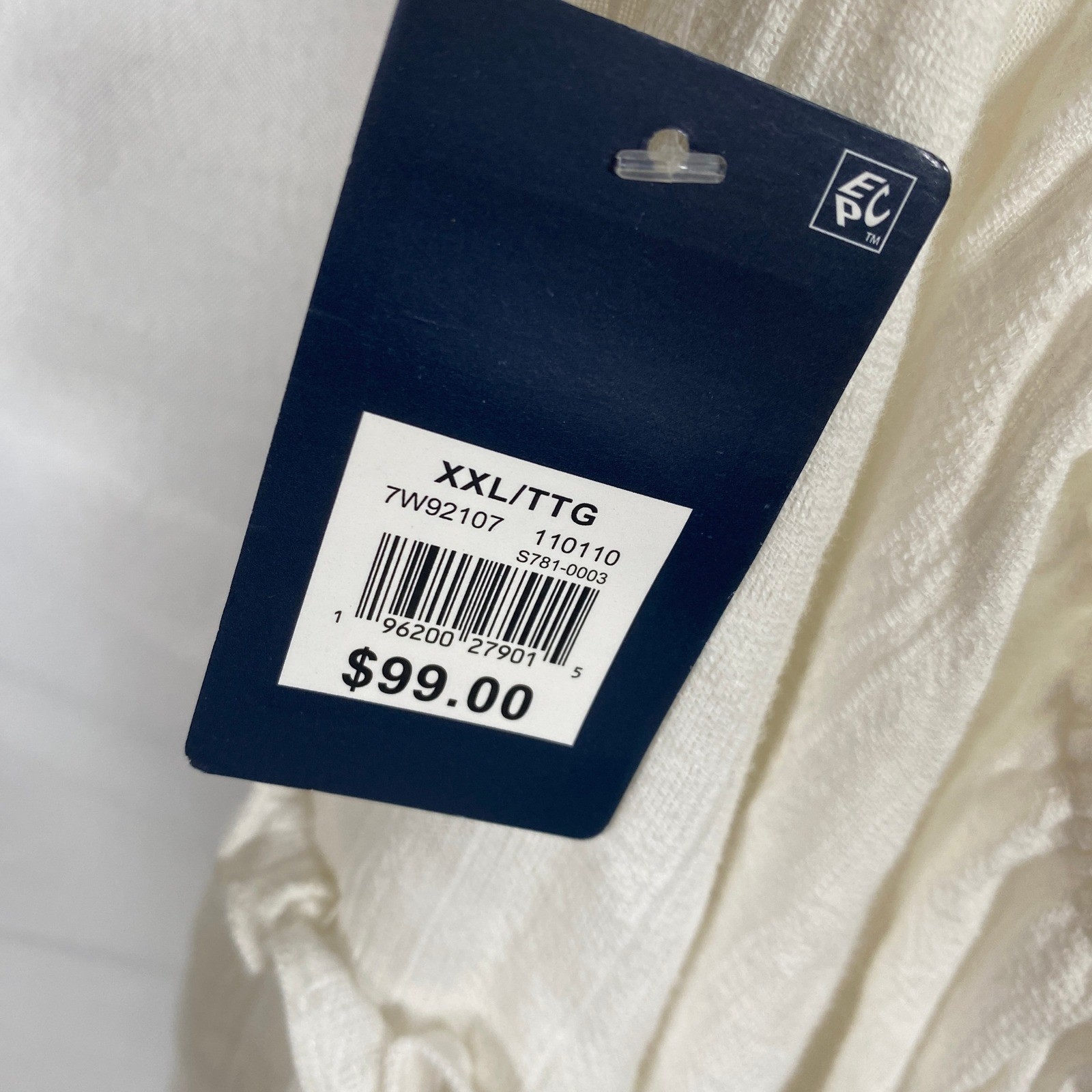 Lucky Brand Boho Fairycore Tiered Open Back Dress Women XXL Off White Festival